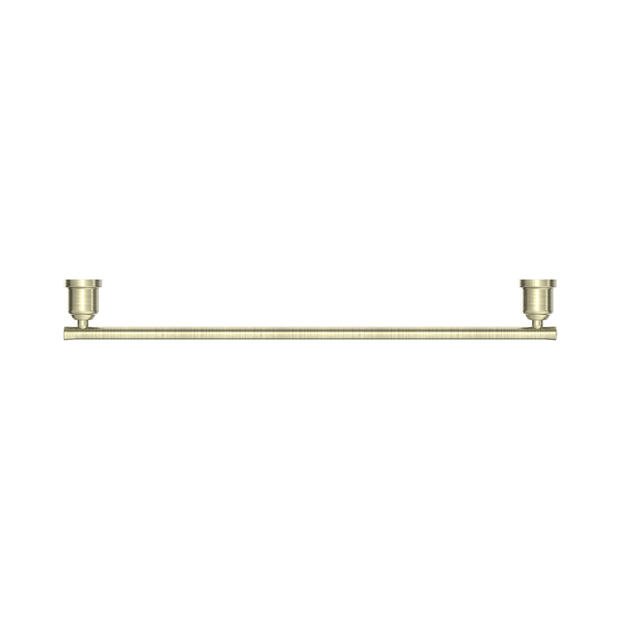 Nero York Single Towel Rail 600mm Aged Brass