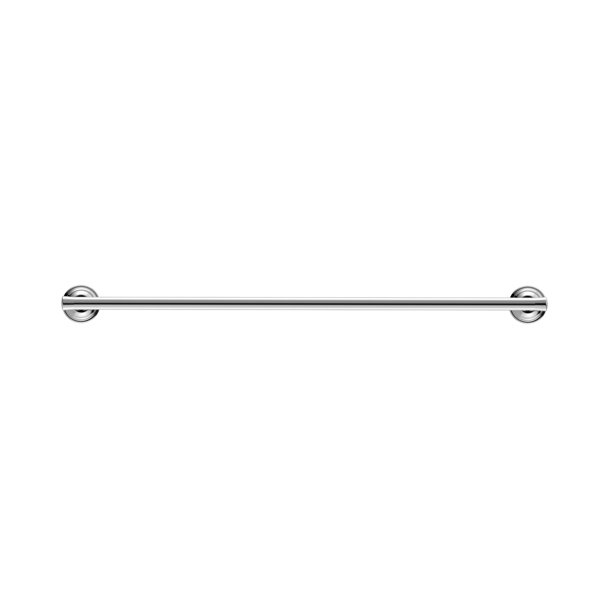 Nero York Single Towel Rail 600mm, Chrome