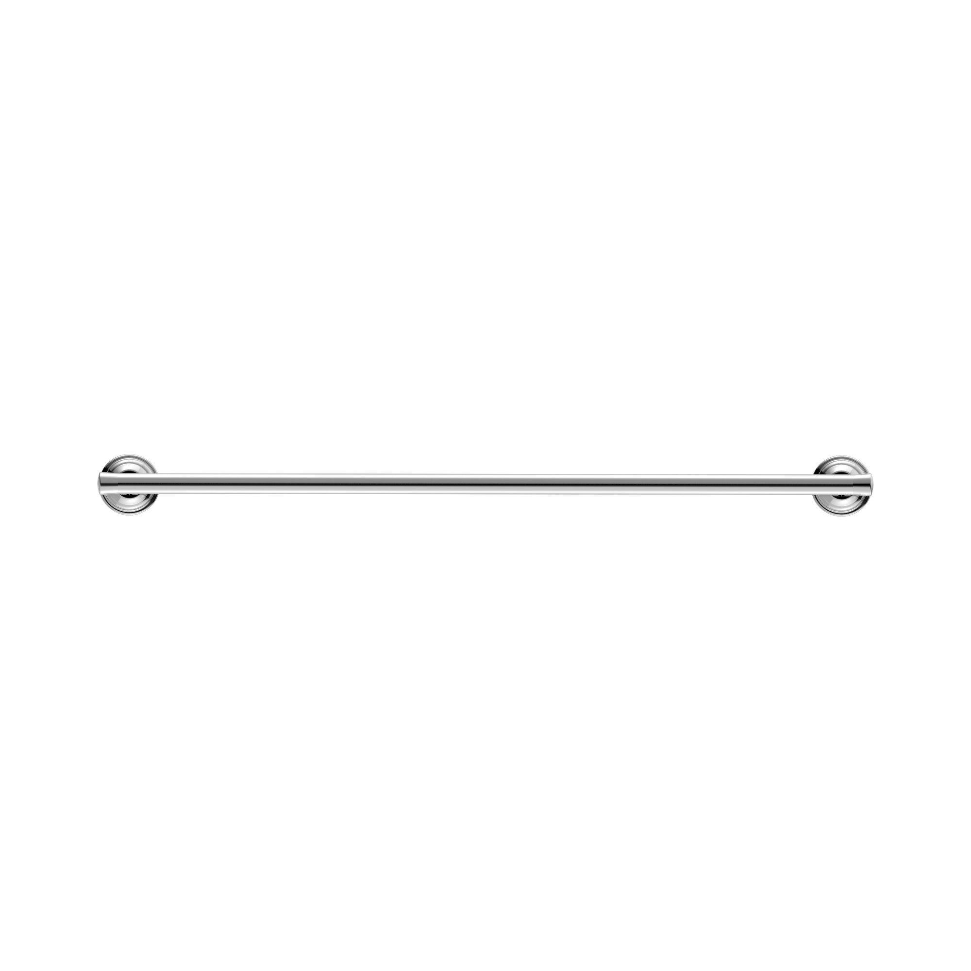 Nero York Single Towel Rail 600mm, Chrome
