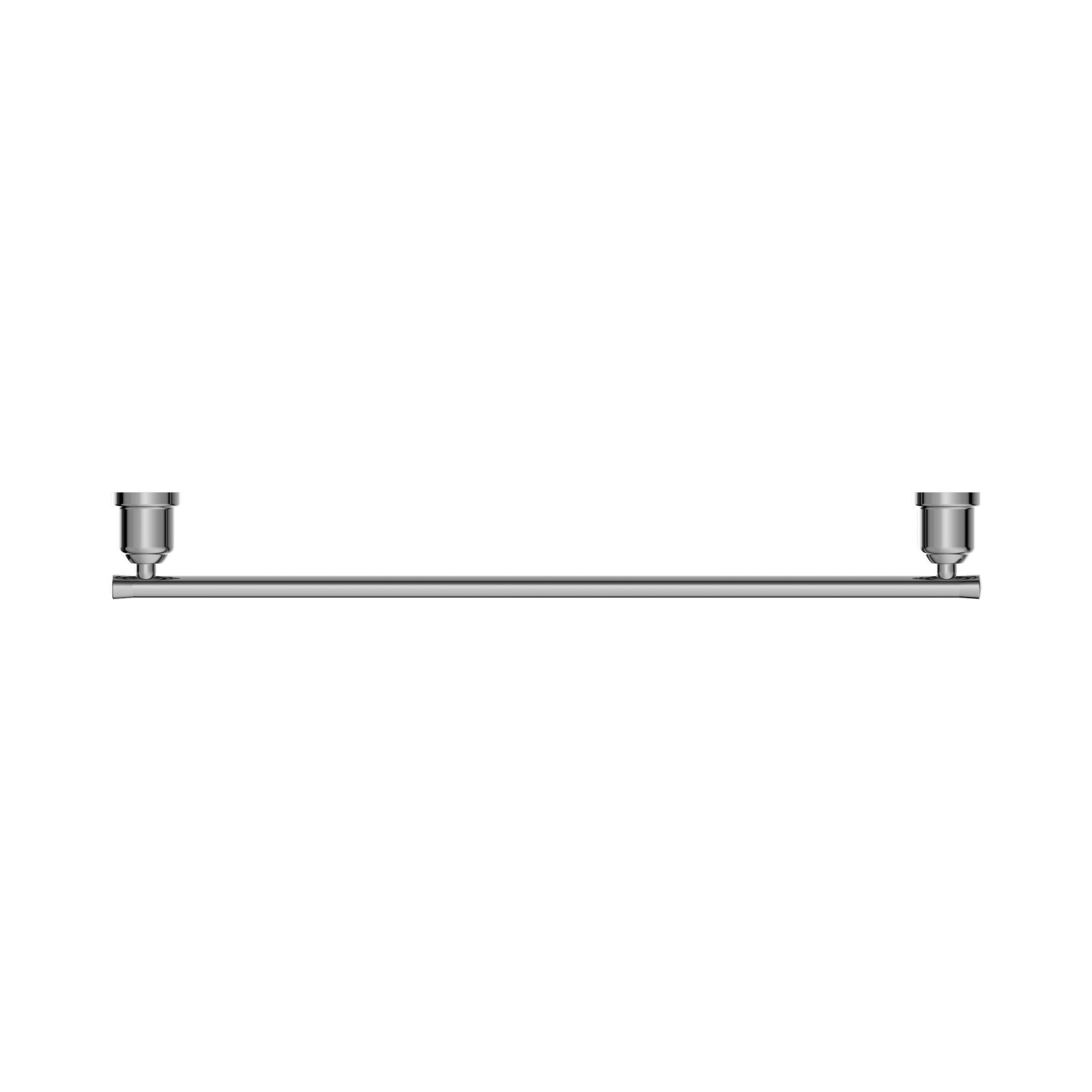 Nero York Single Towel Rail 600mm, Chrome