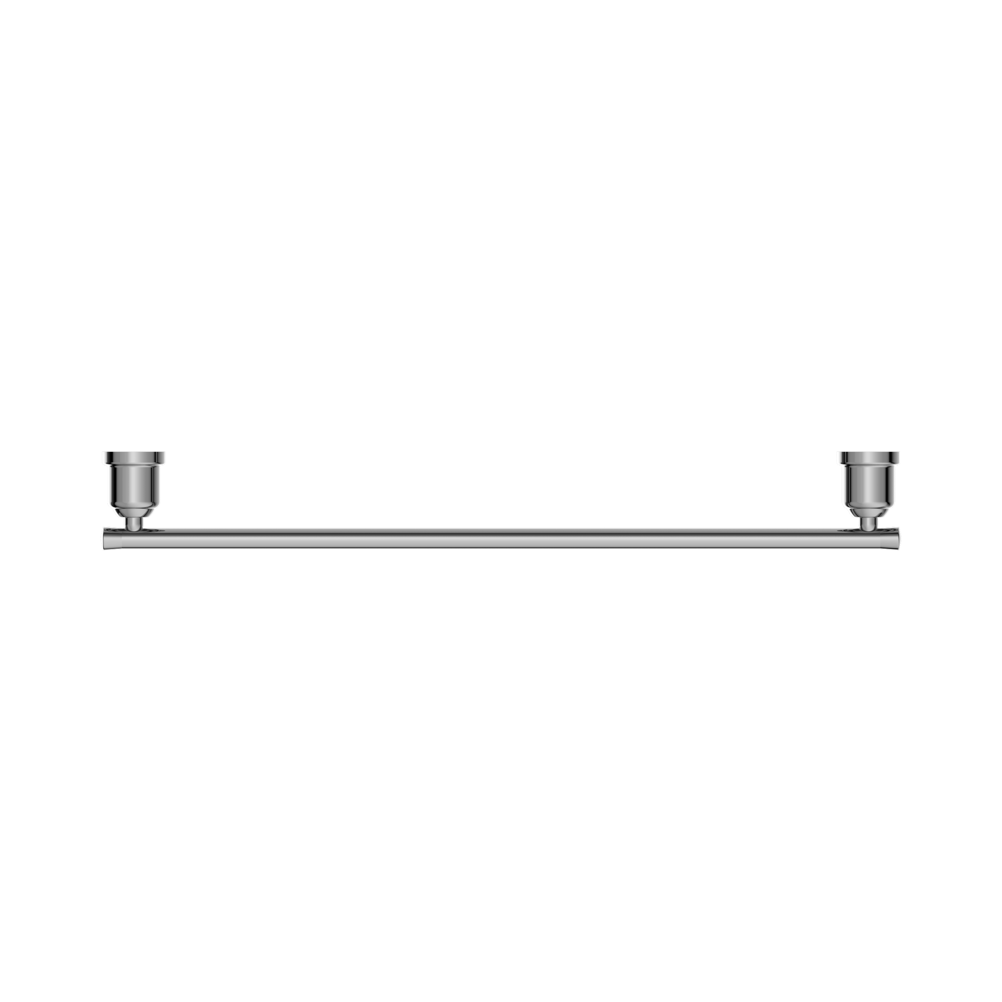 Nero York Single Towel Rail 600mm, Chrome