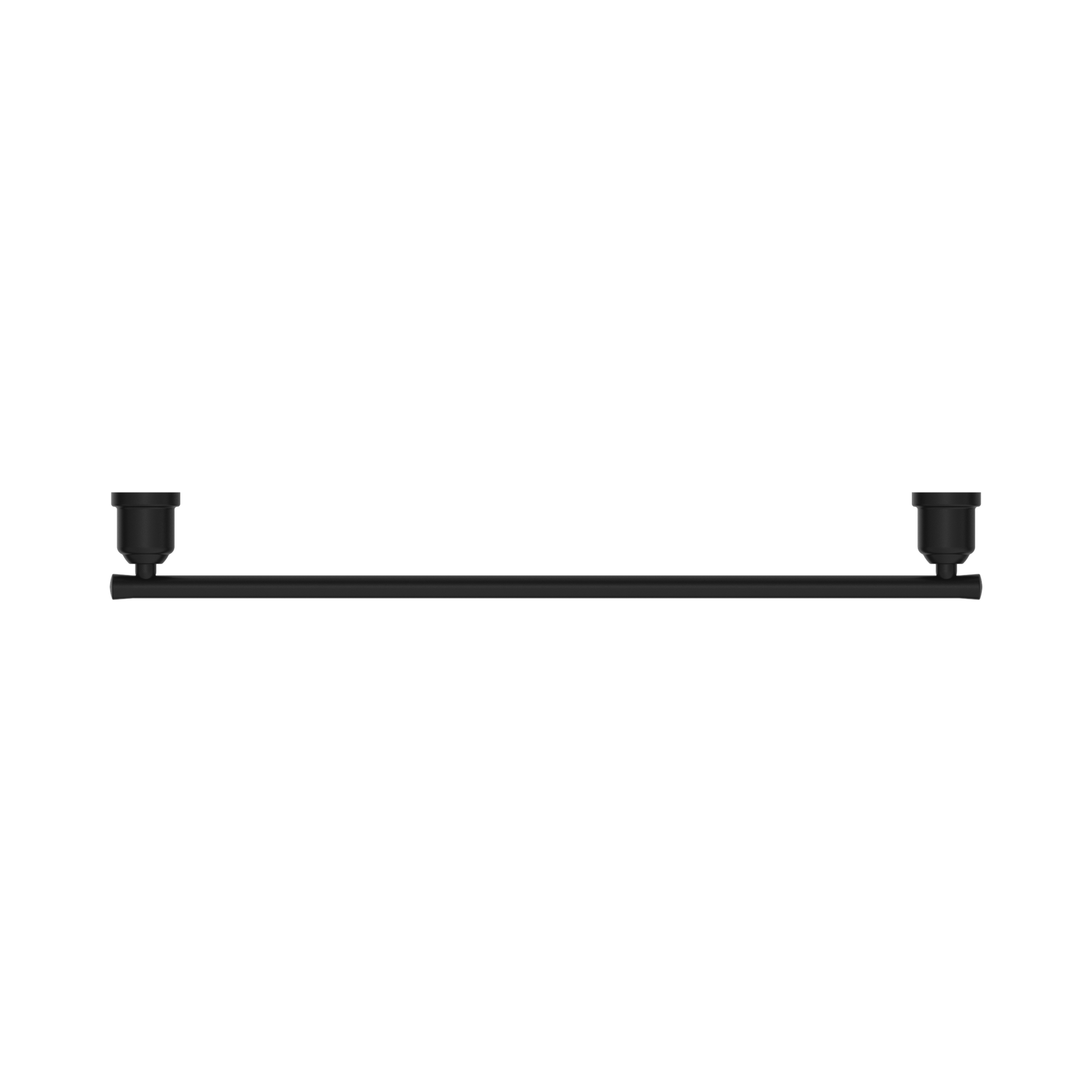 Nero York Single Towel Rail 600mm, Matte Black
