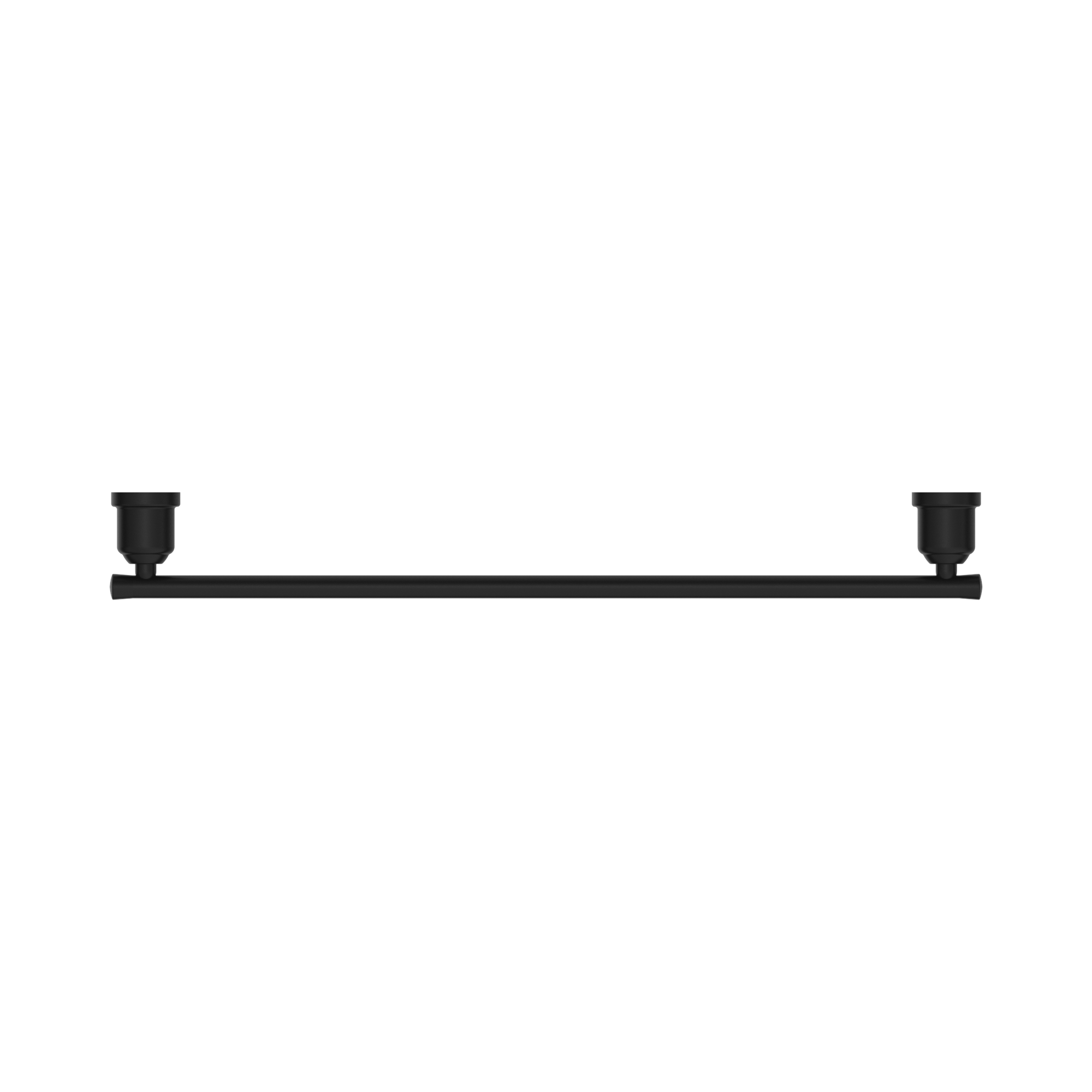 Nero York Single Towel Rail 600mm, Matte Black