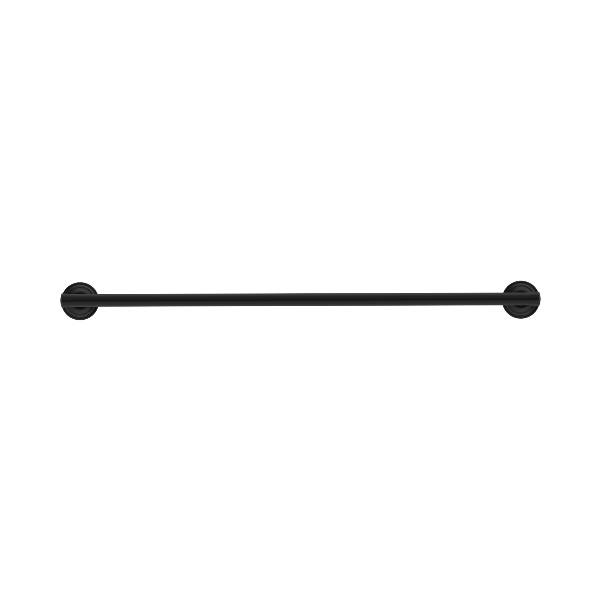 Nero York Double Towel Rail 600mm, Matte Black