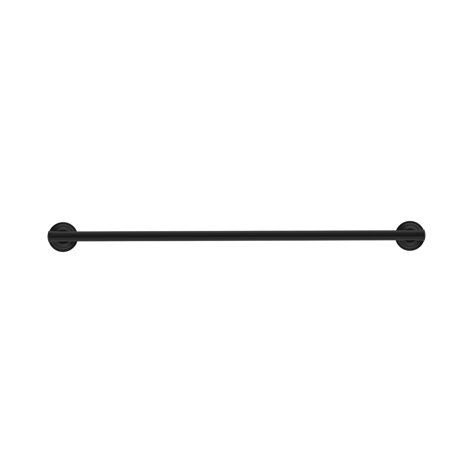 Nero York Double Towel Rail 600mm, Matte Black