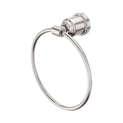 Nero York Towel Ring, Brushed Nickel