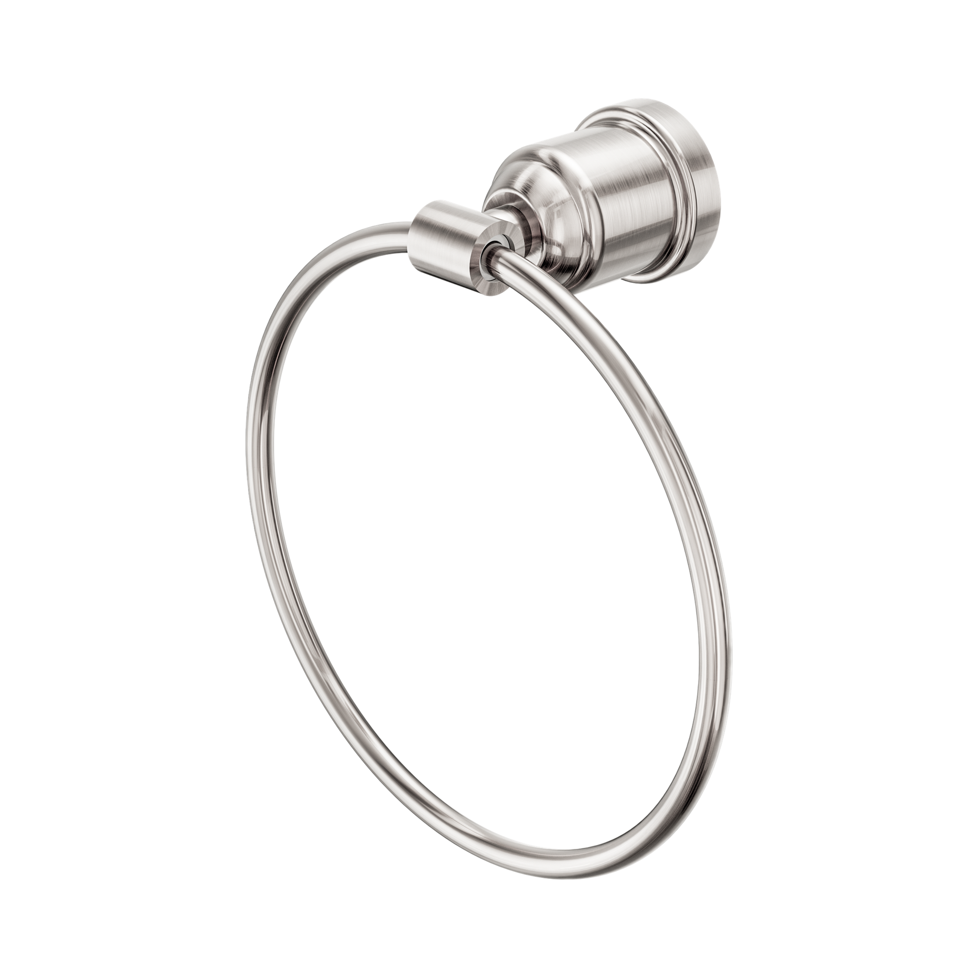 Nero York Towel Ring, Brushed Nickel