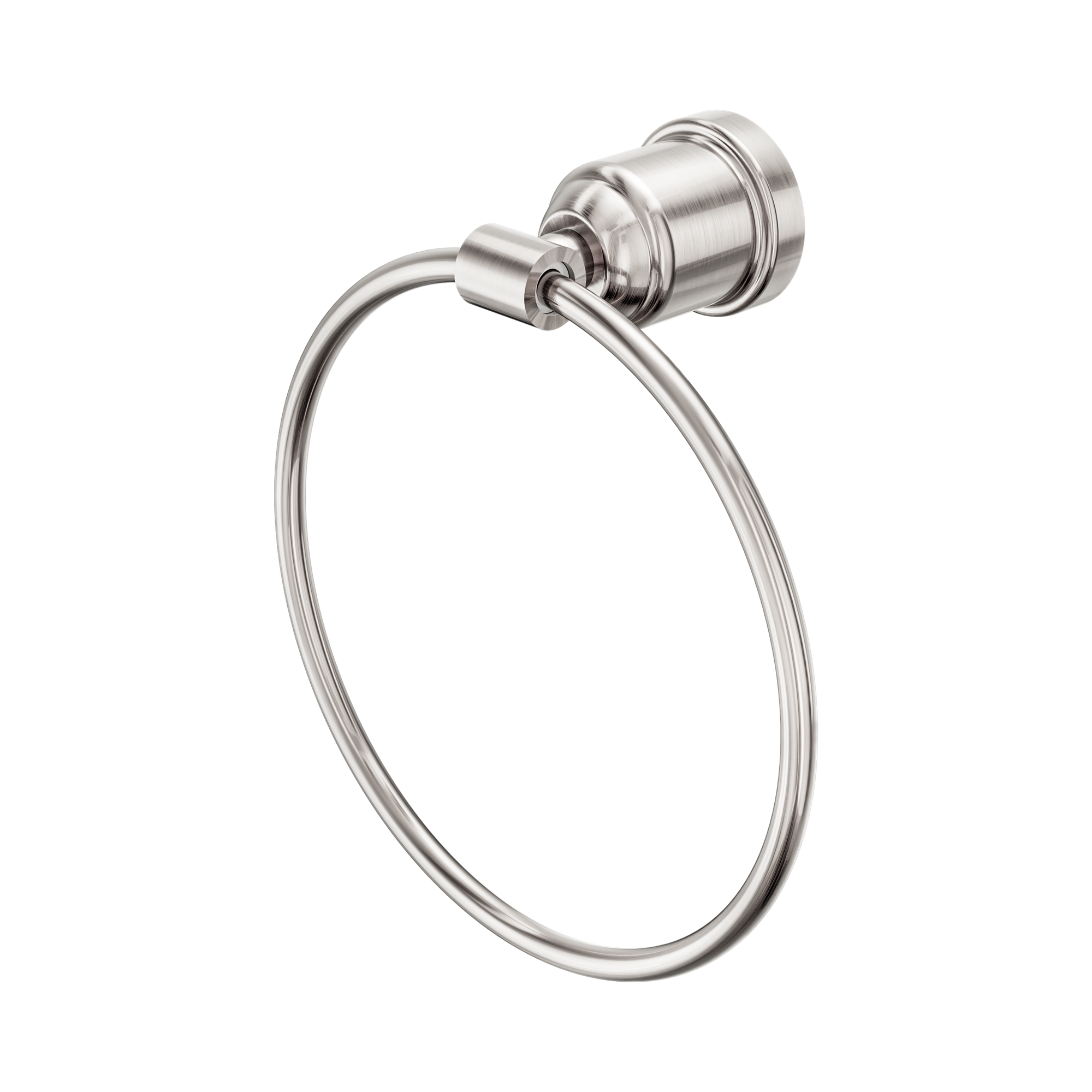 Nero York Towel Ring, Brushed Nickel