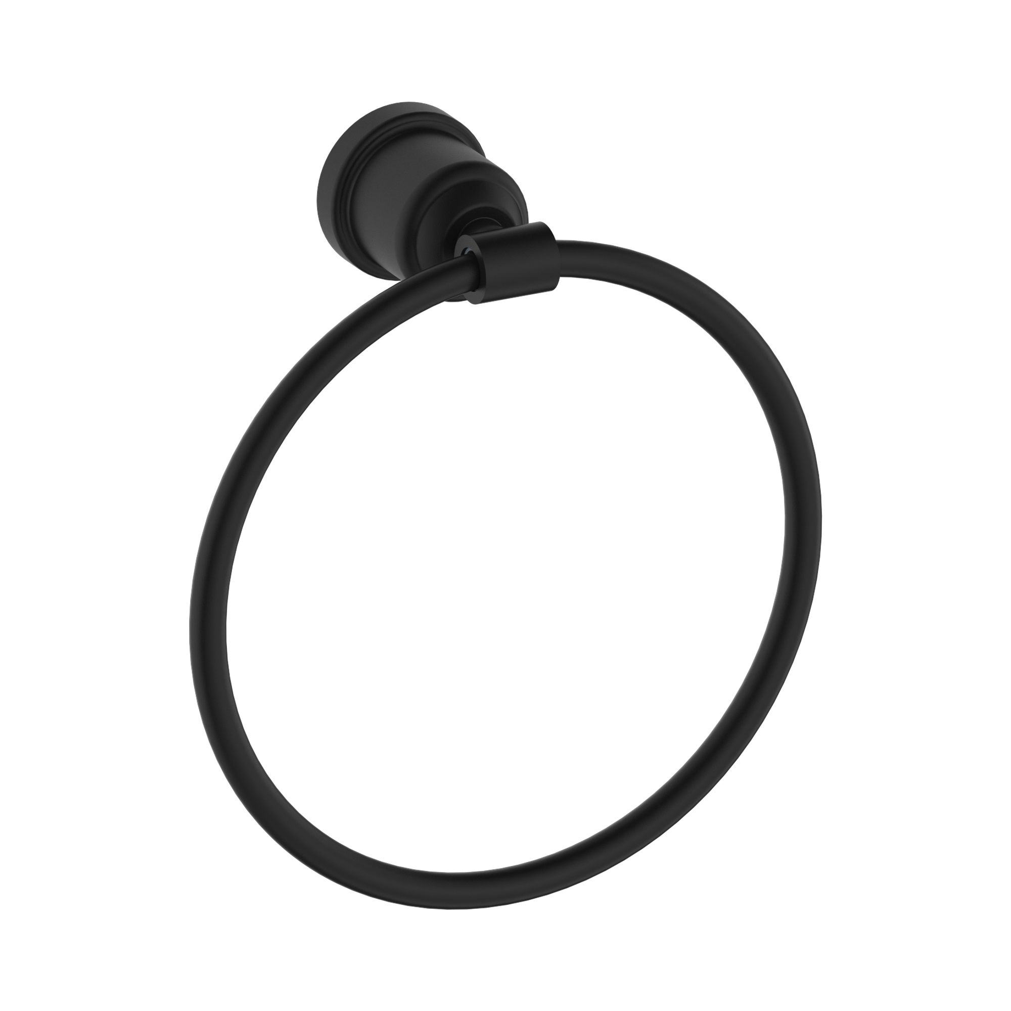 Nero York Towel Ring, Matte Black