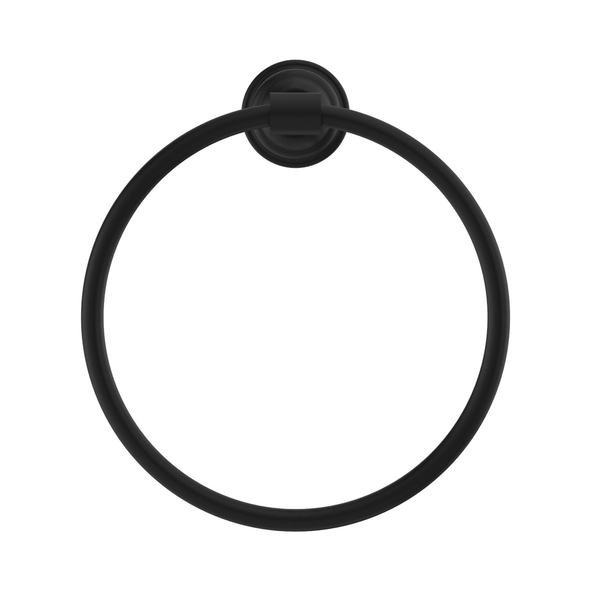 Nero York Towel Ring, Matte Black
