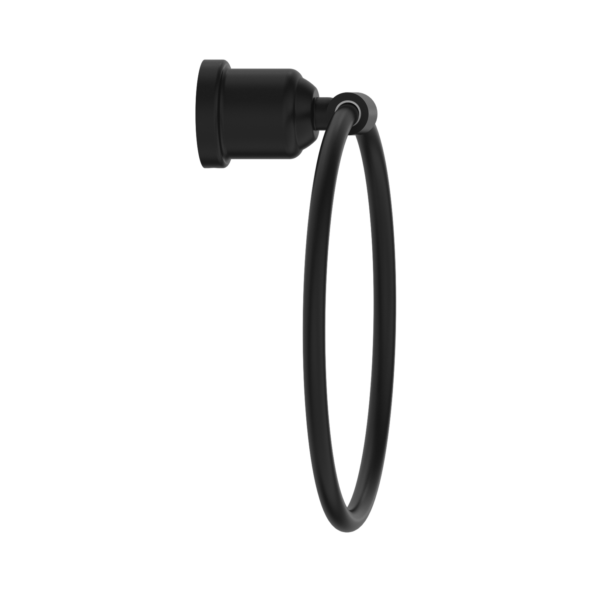 Nero York Towel Ring, Matte Black