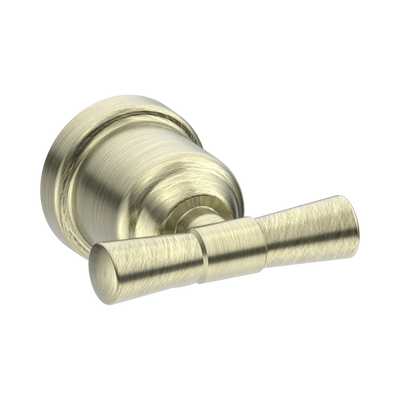 Nero York Robe Hook, Aged Brass