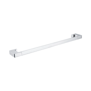 Nero Pearl Single Towel Rail 600mm, Chrome