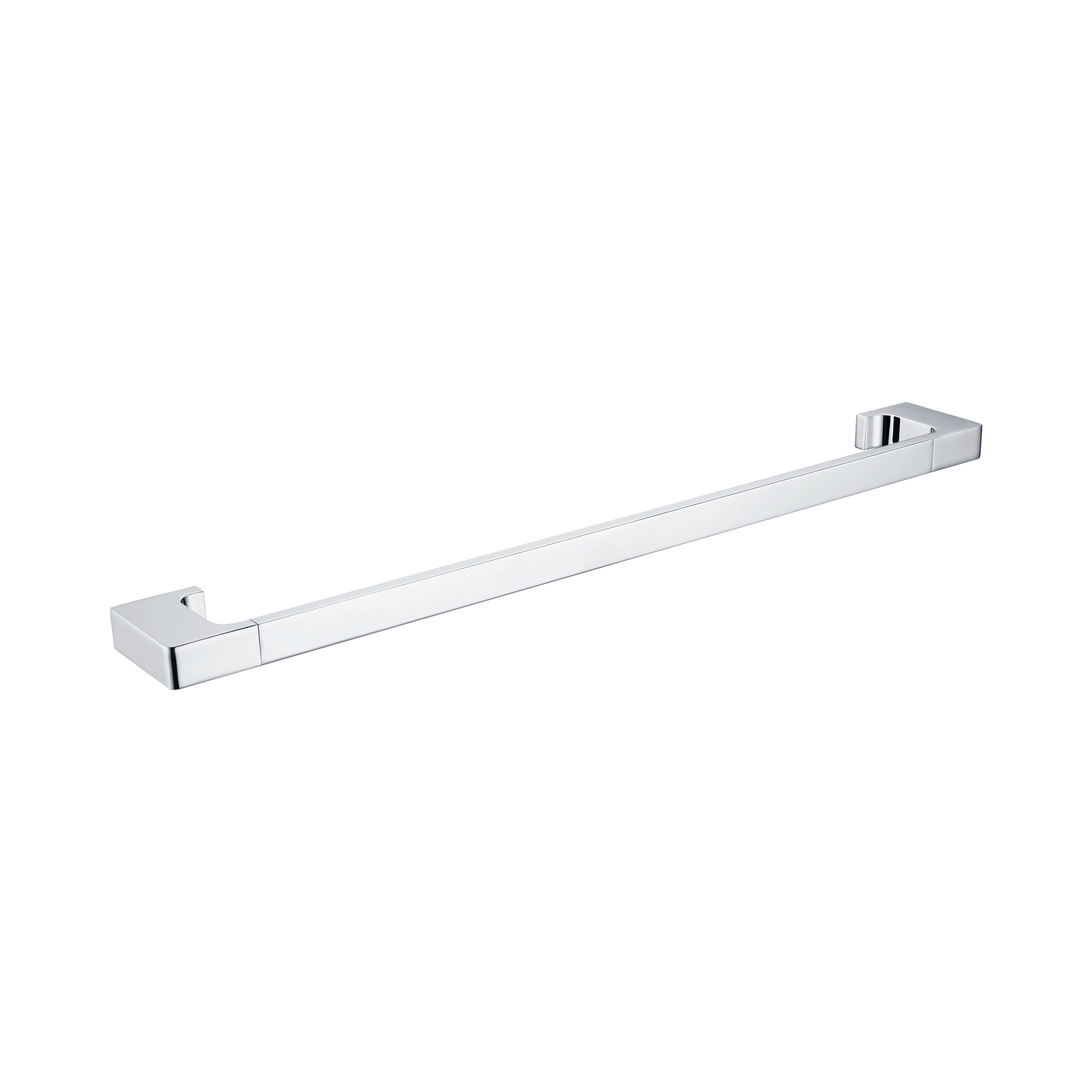 Nero Pearl Single Towel Rail 600mm, Chrome