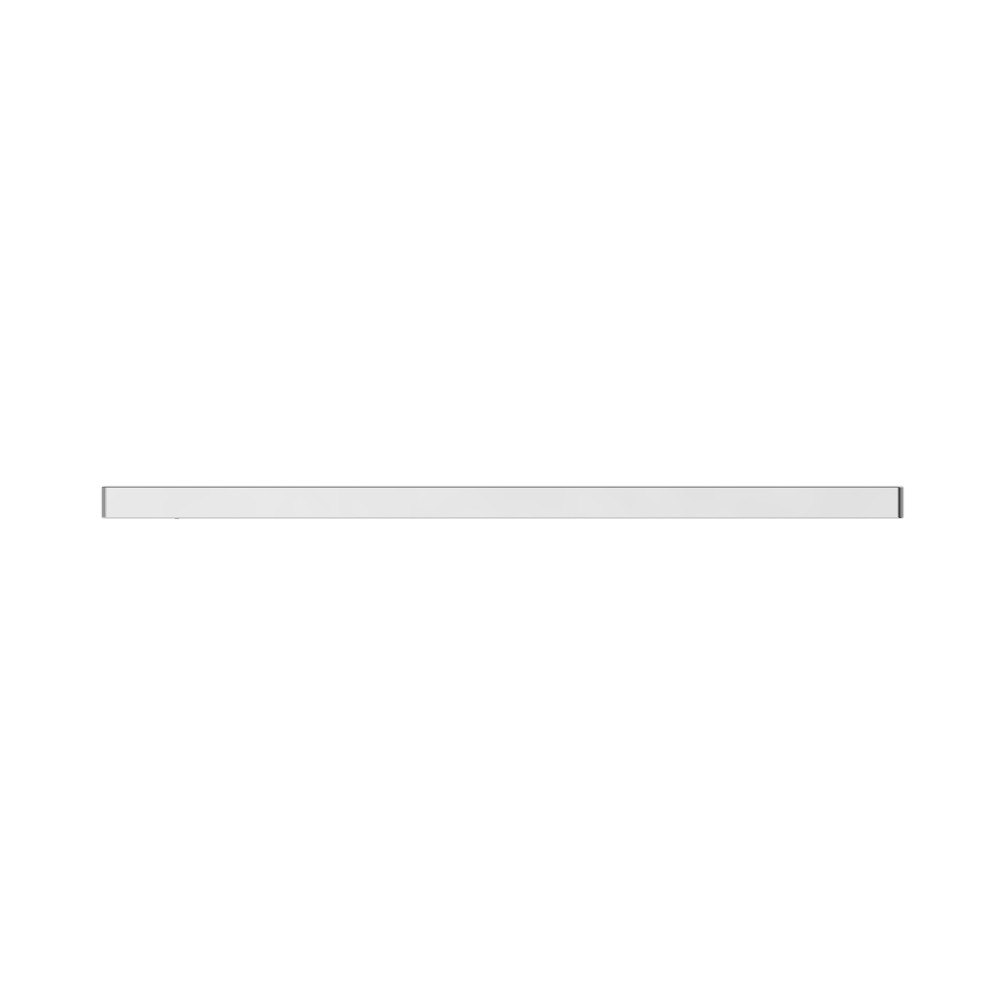 Nero Pearl Single Towel Rail 600mm, Chrome