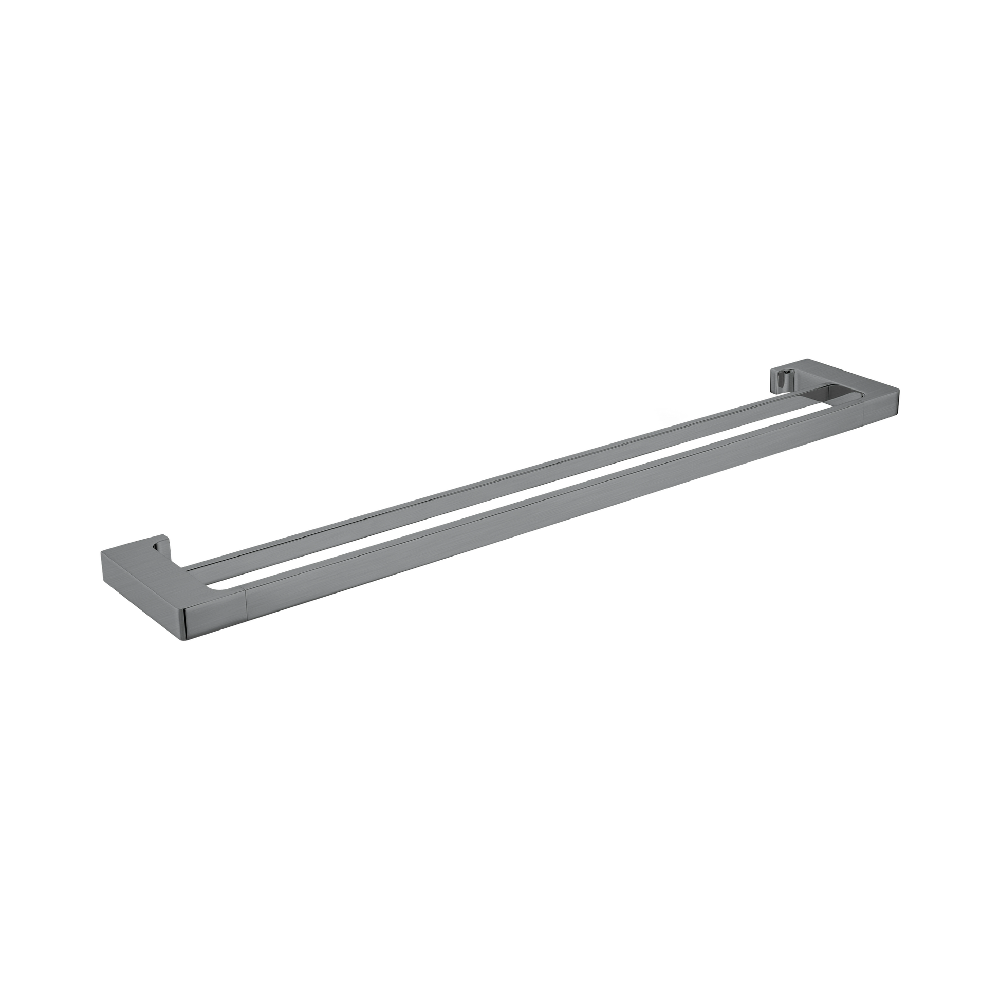 Nero Pearl Double Towel Rail 800mm, Gun Metal