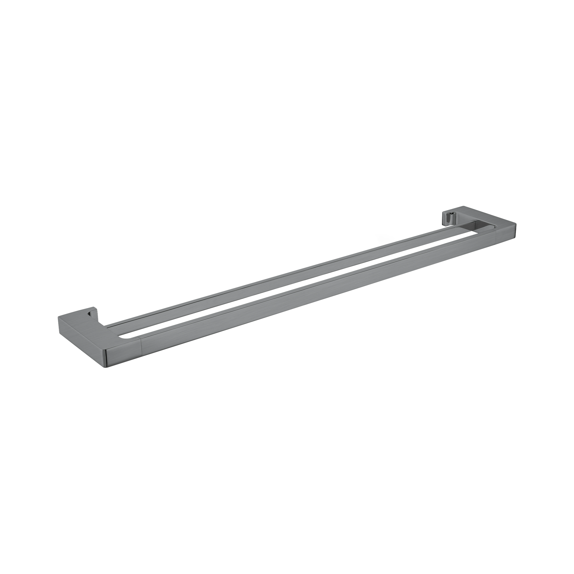 Nero Pearl Double Towel Rail 800mm, Gun Metal