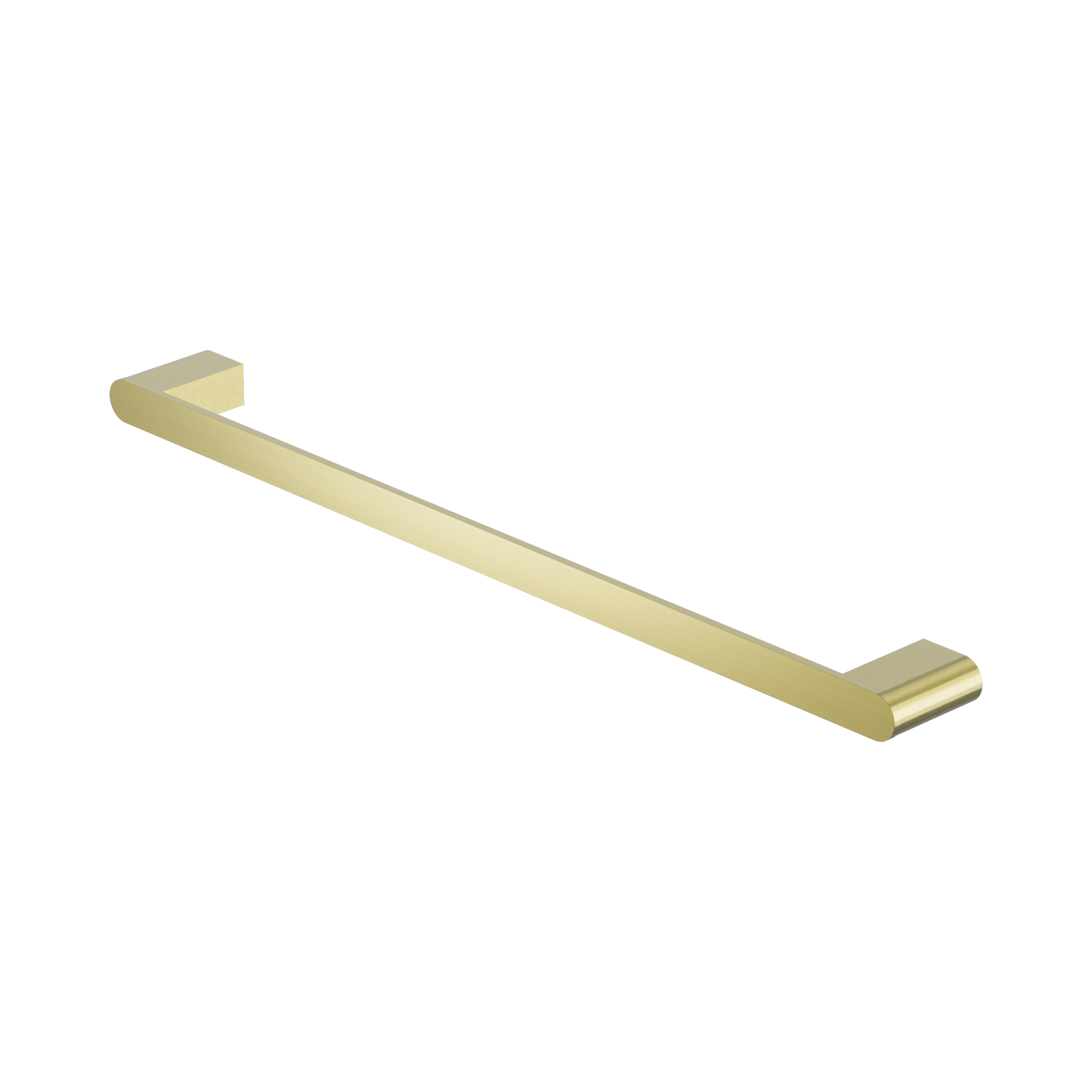 Nero Bianca Single Towel Rail 600mm, Brushed Gold