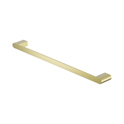 Nero Bianca Single Towel Rail 600mm, Brushed Gold
