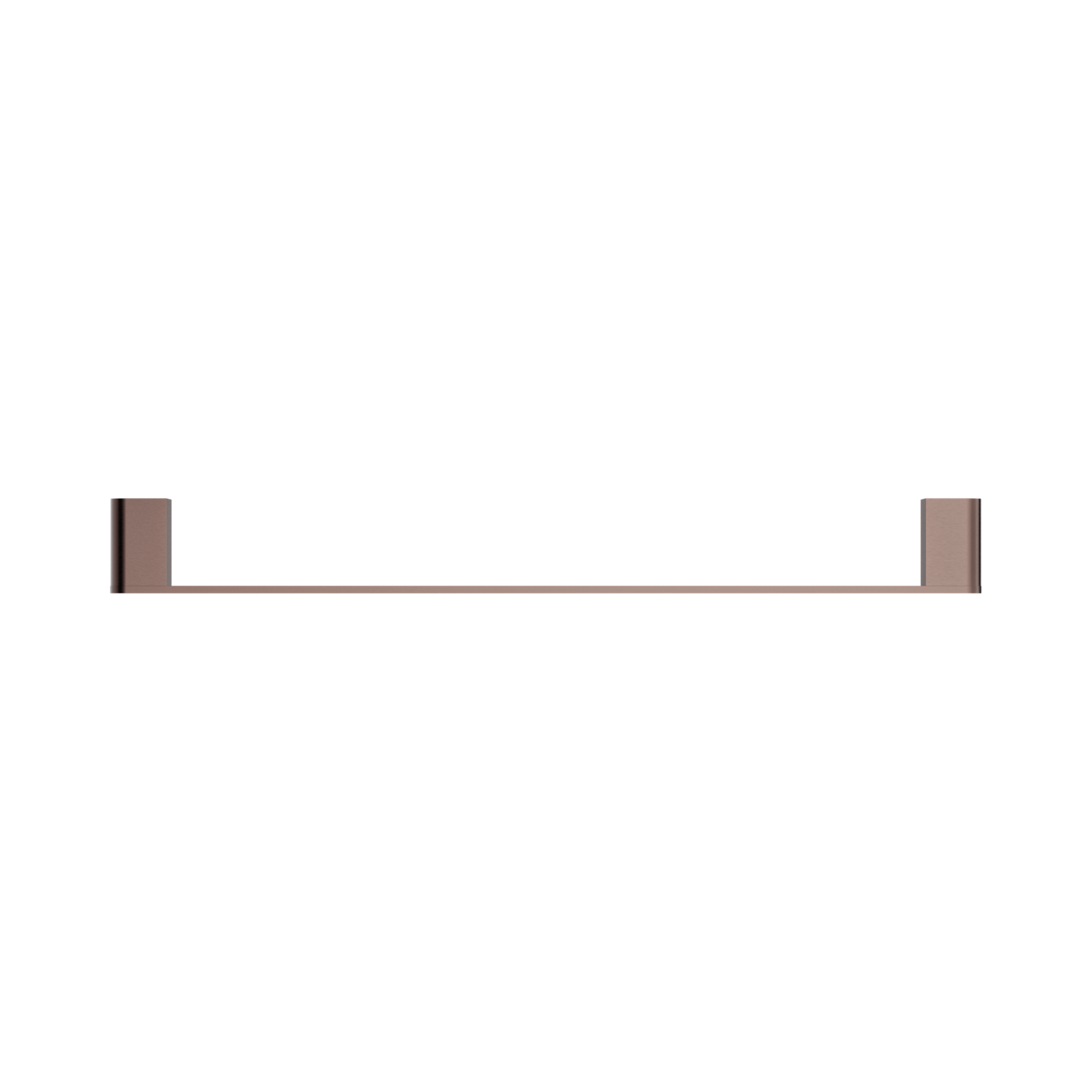 Nero Bianca Single Towel Rail 600mm, Brushed Bronze