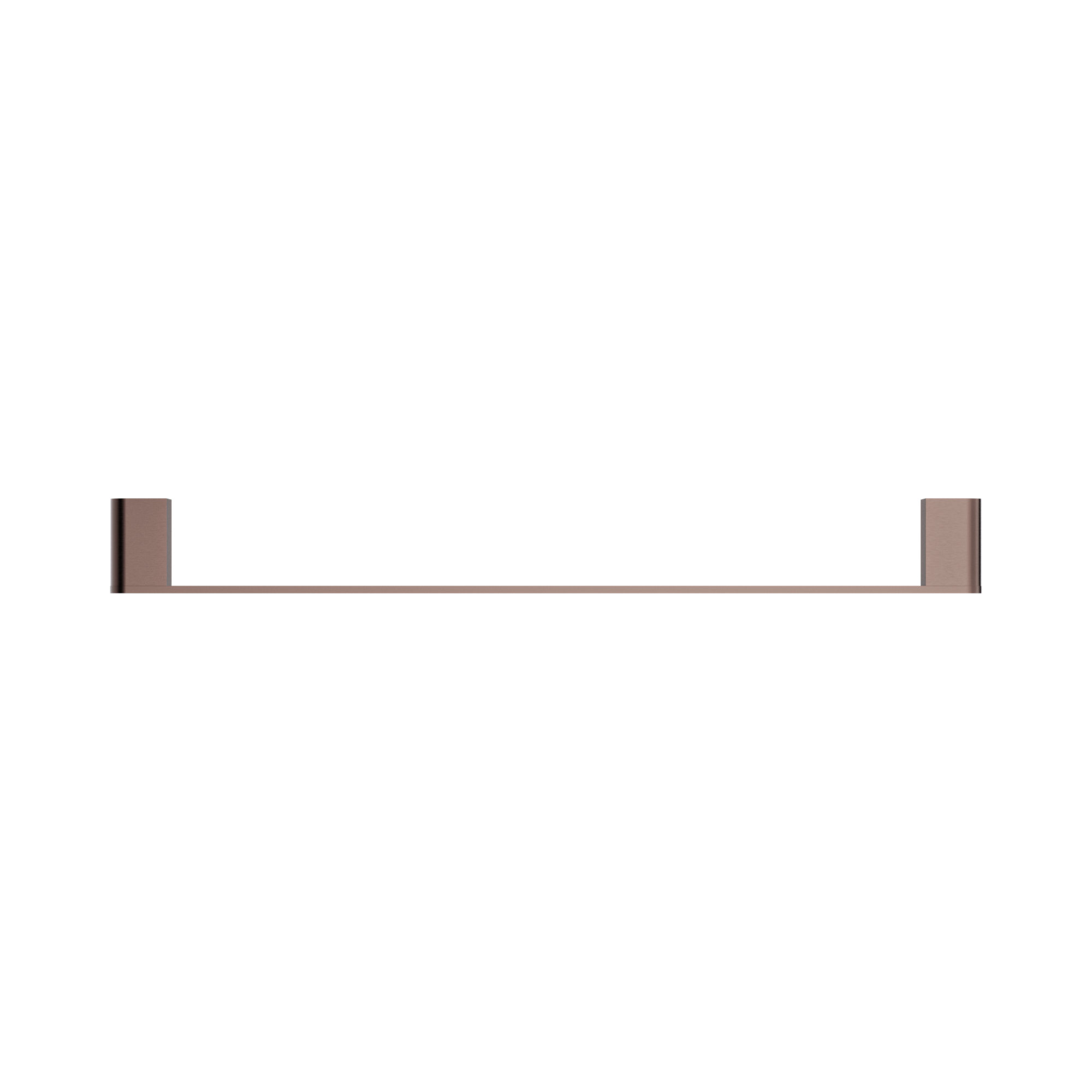 Nero Bianca Single Towel Rail 600mm, Brushed Bronze
