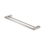 Nero Bianca Double Towel Rail 600mm, Brushed Nickel