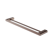 Nero Bianca Double Towel Rail 600mm, Brushed Bronze