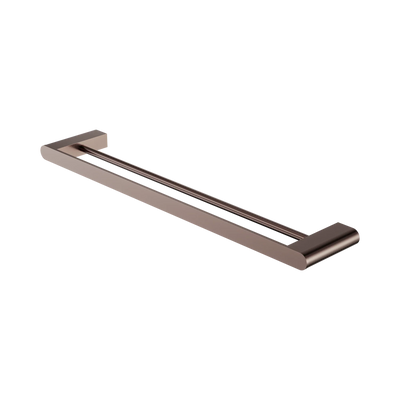 Nero Bianca Double Towel Rail 600mm, Brushed Bronze