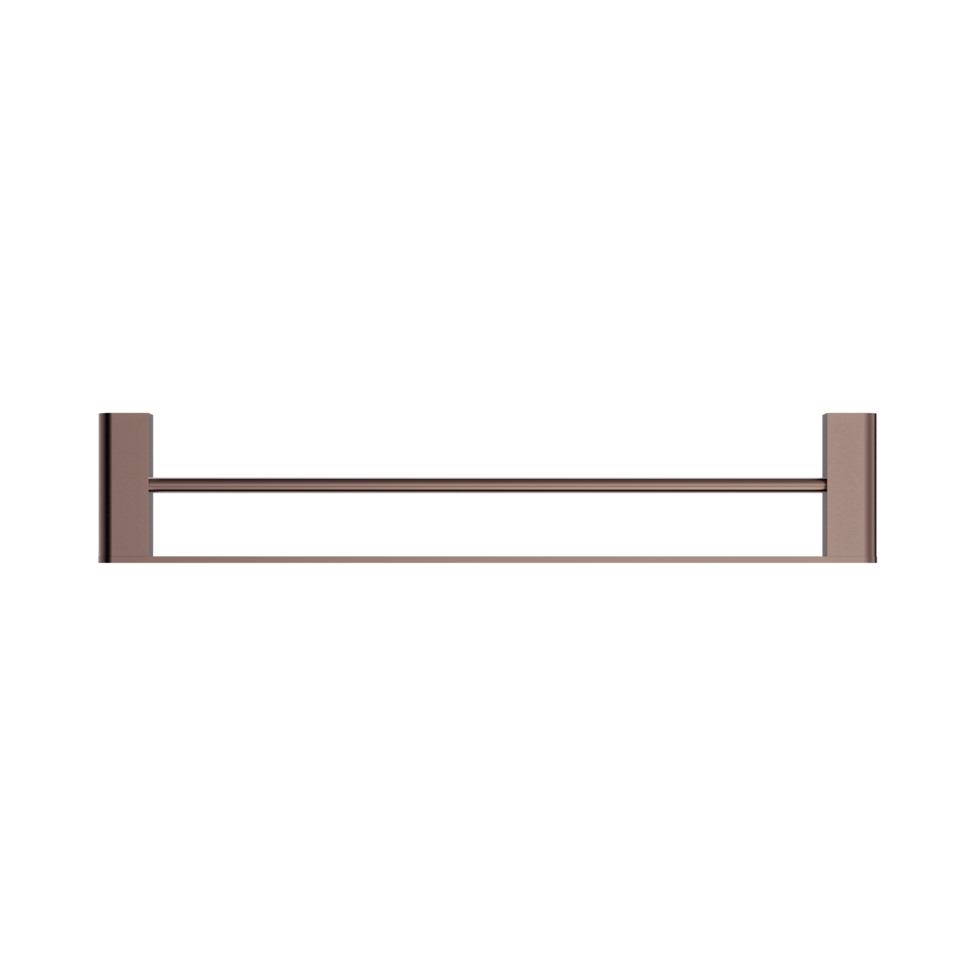 Nero Bianca Double Towel Rail 600mm, Brushed Bronze