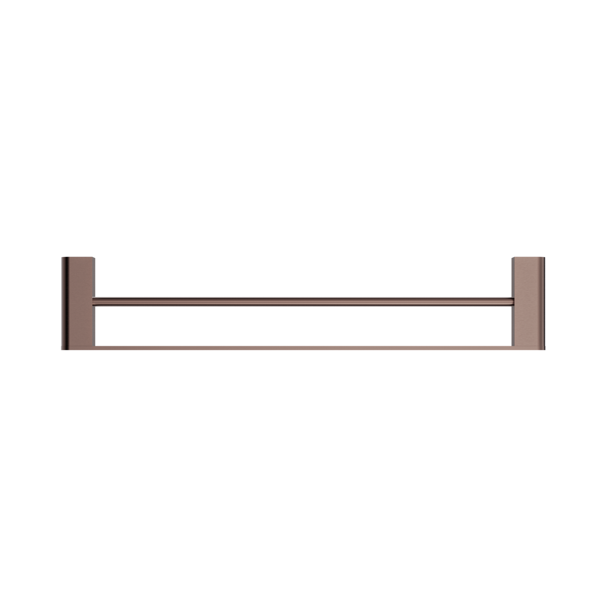 Nero Bianca Double Towel Rail 600mm, Brushed Bronze