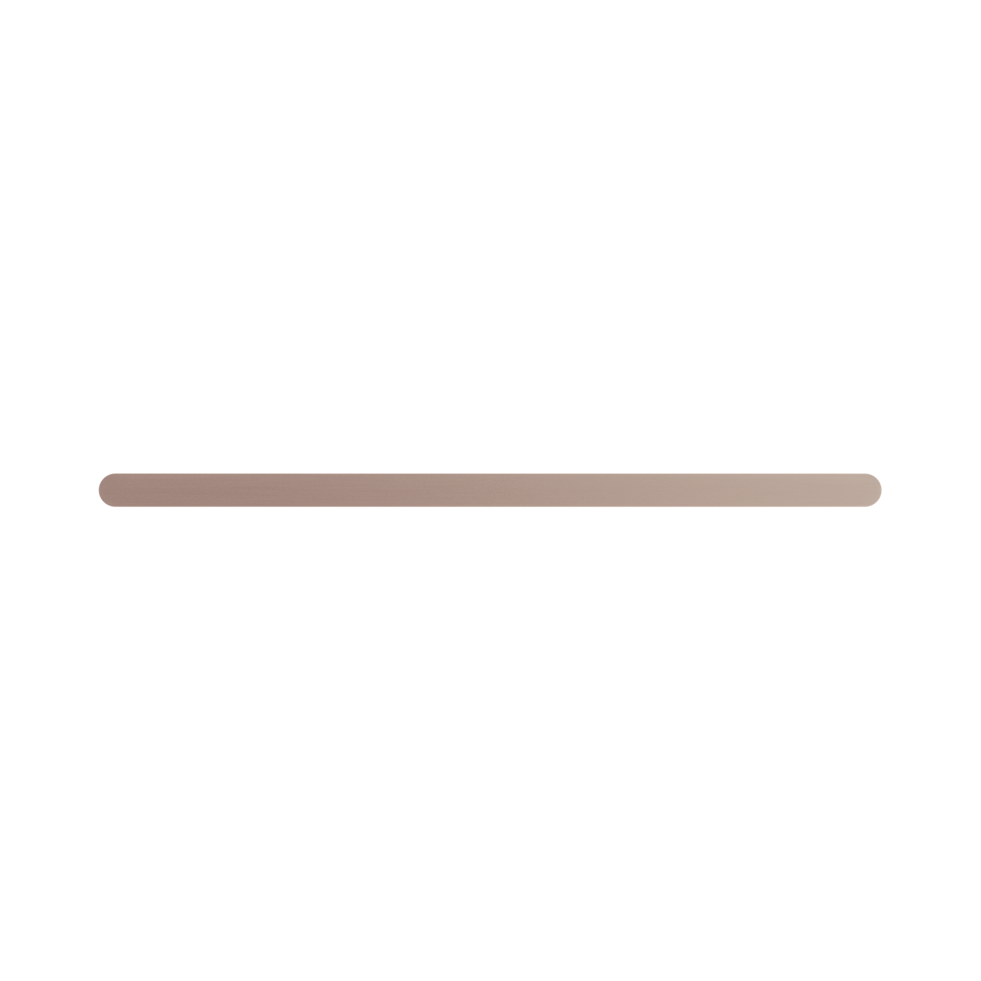 Nero Bianca Double Towel Rail 600mm, Brushed Bronze