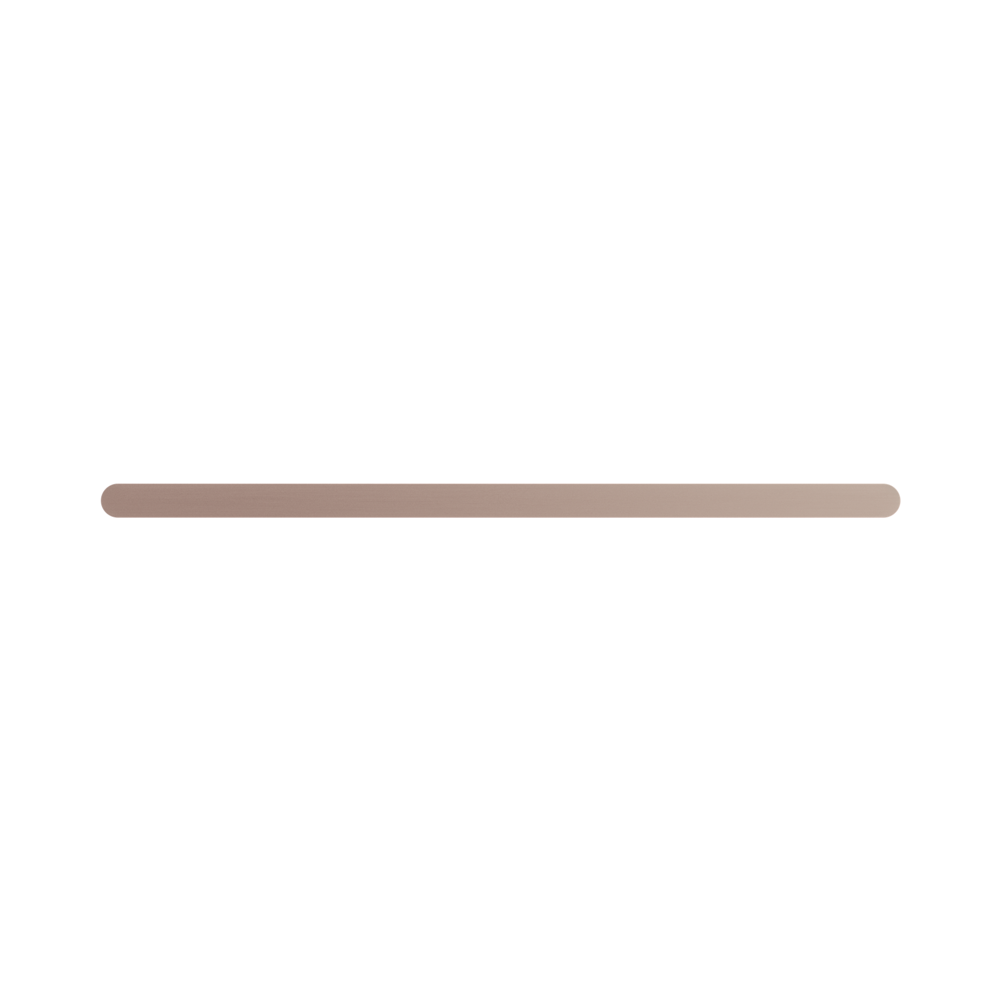 Nero Bianca Double Towel Rail 600mm, Brushed Bronze