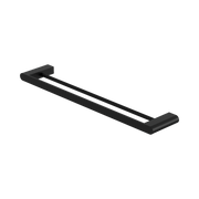 Nero Bianca Double Towel Rail 600mm, Matte Black