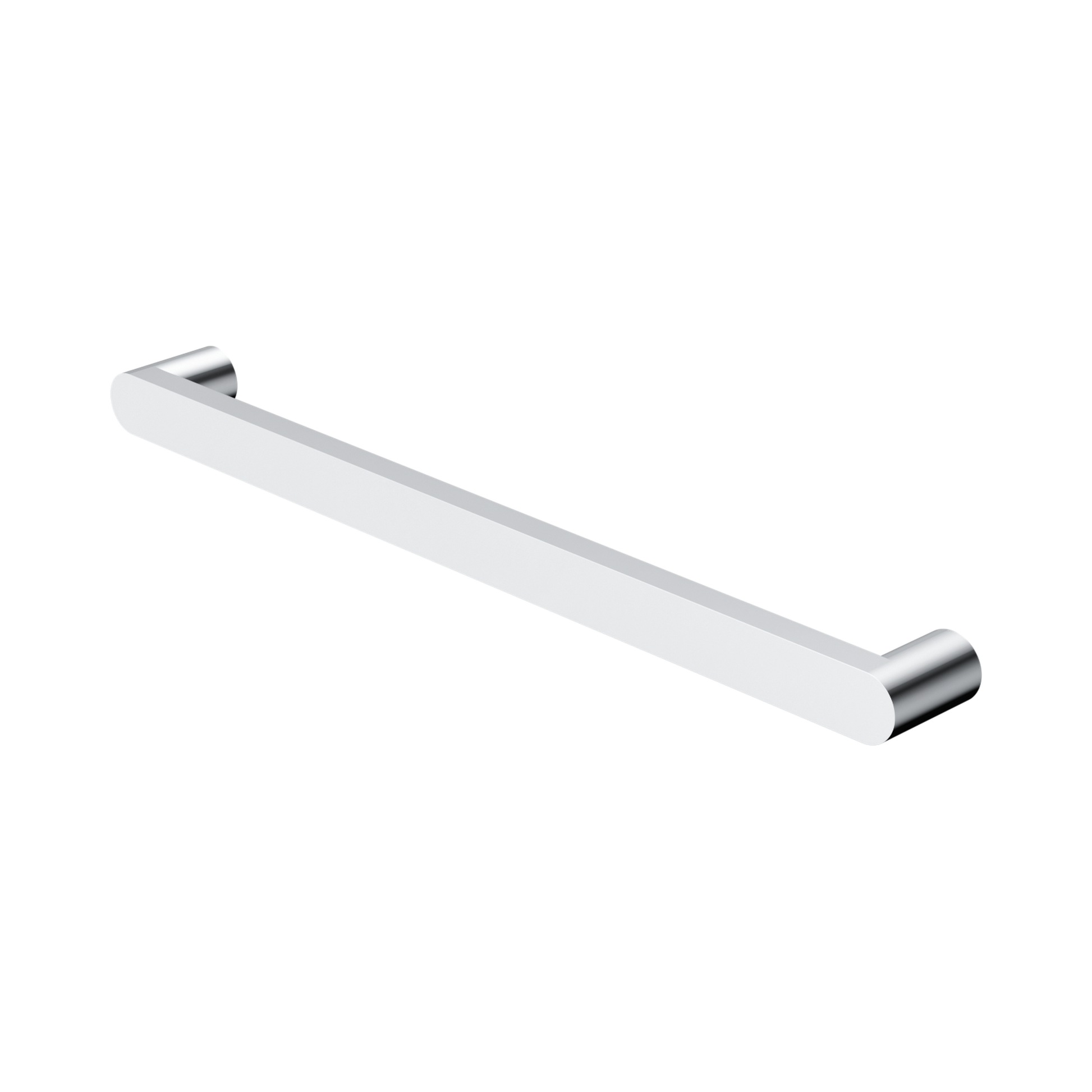 Nero Bianca 240V Single Heated Towel Rail, Chrome
