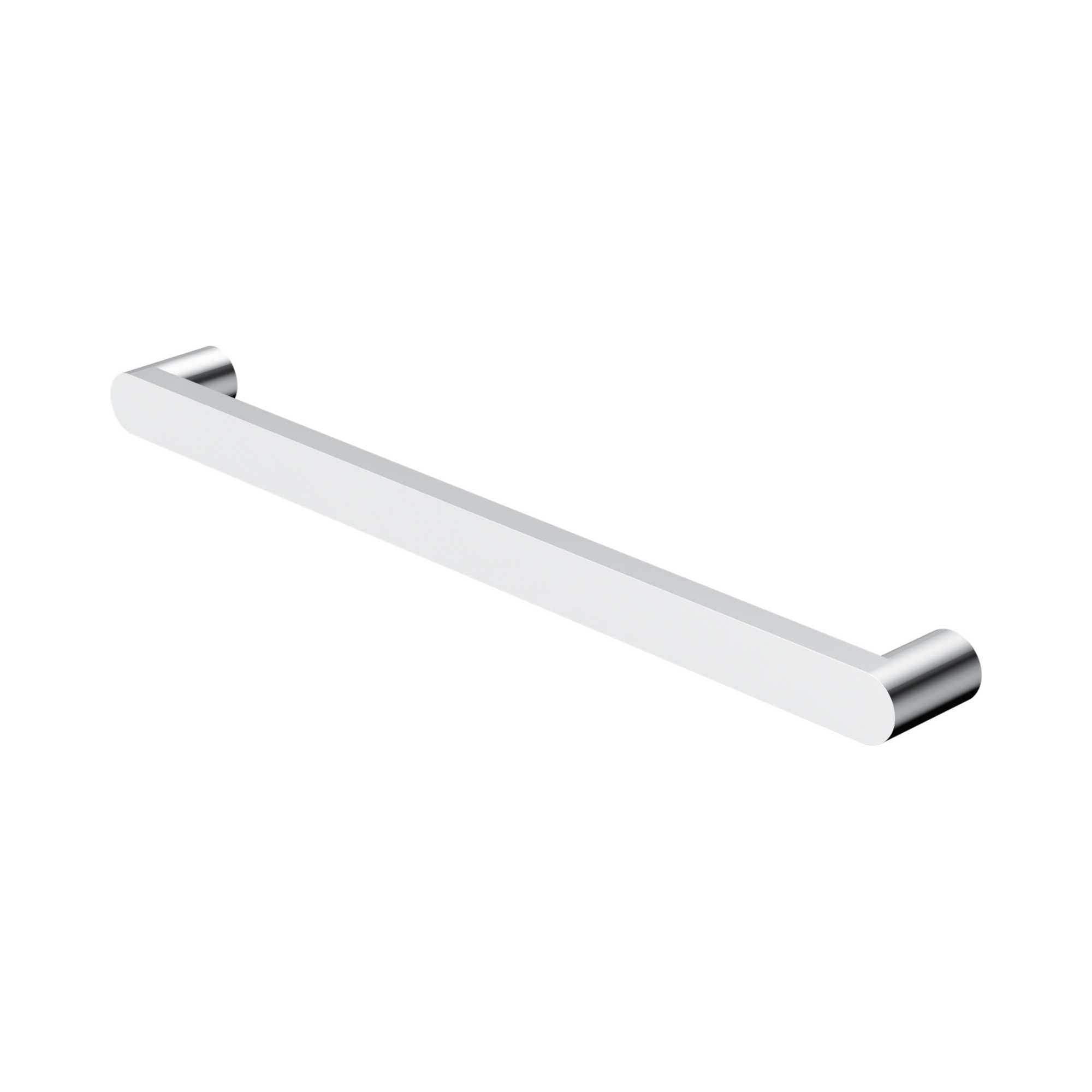 Nero Bianca 240V Single Heated Towel Rail, Chrome