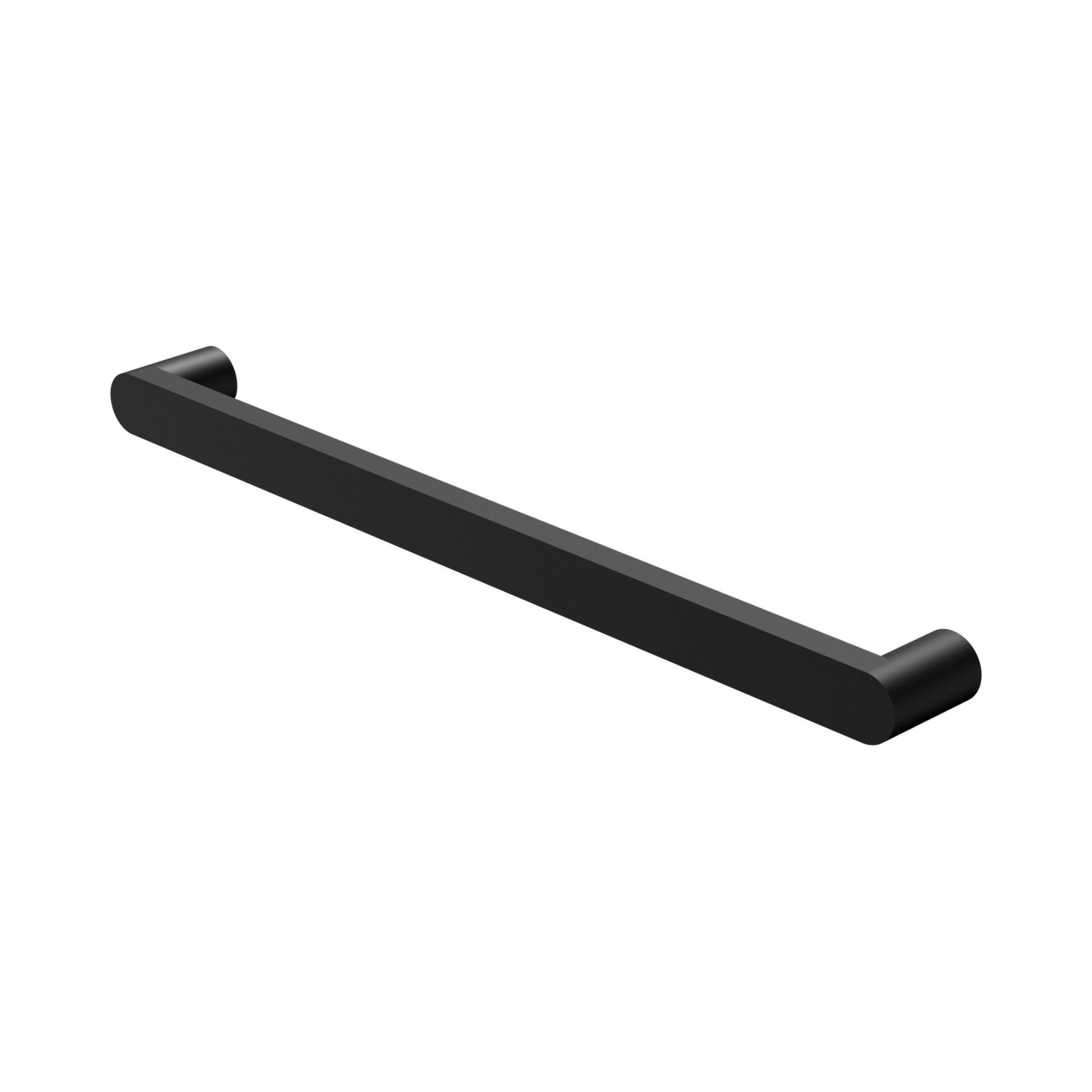 Nero Bianca 240V Single Heated Towel Rail, Matte Black