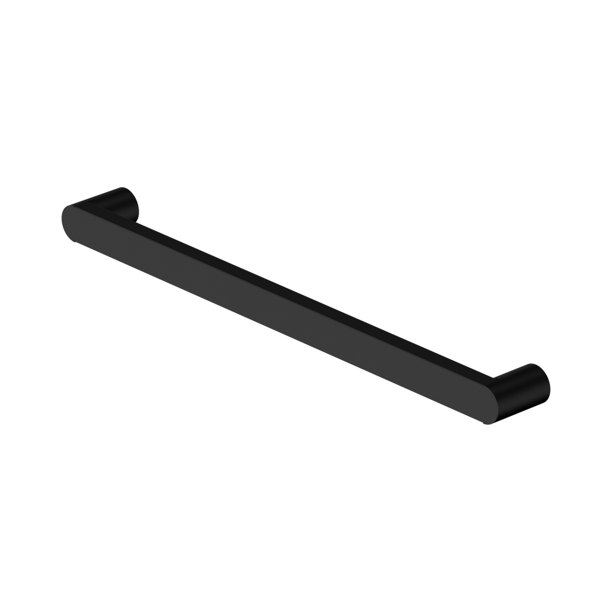 Nero Bianca 12V Single Heated Towel Rail, Matte Black
