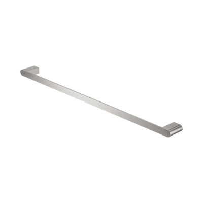 Nero Bianca Single Towel Rail 800mm, Brushed Nickel