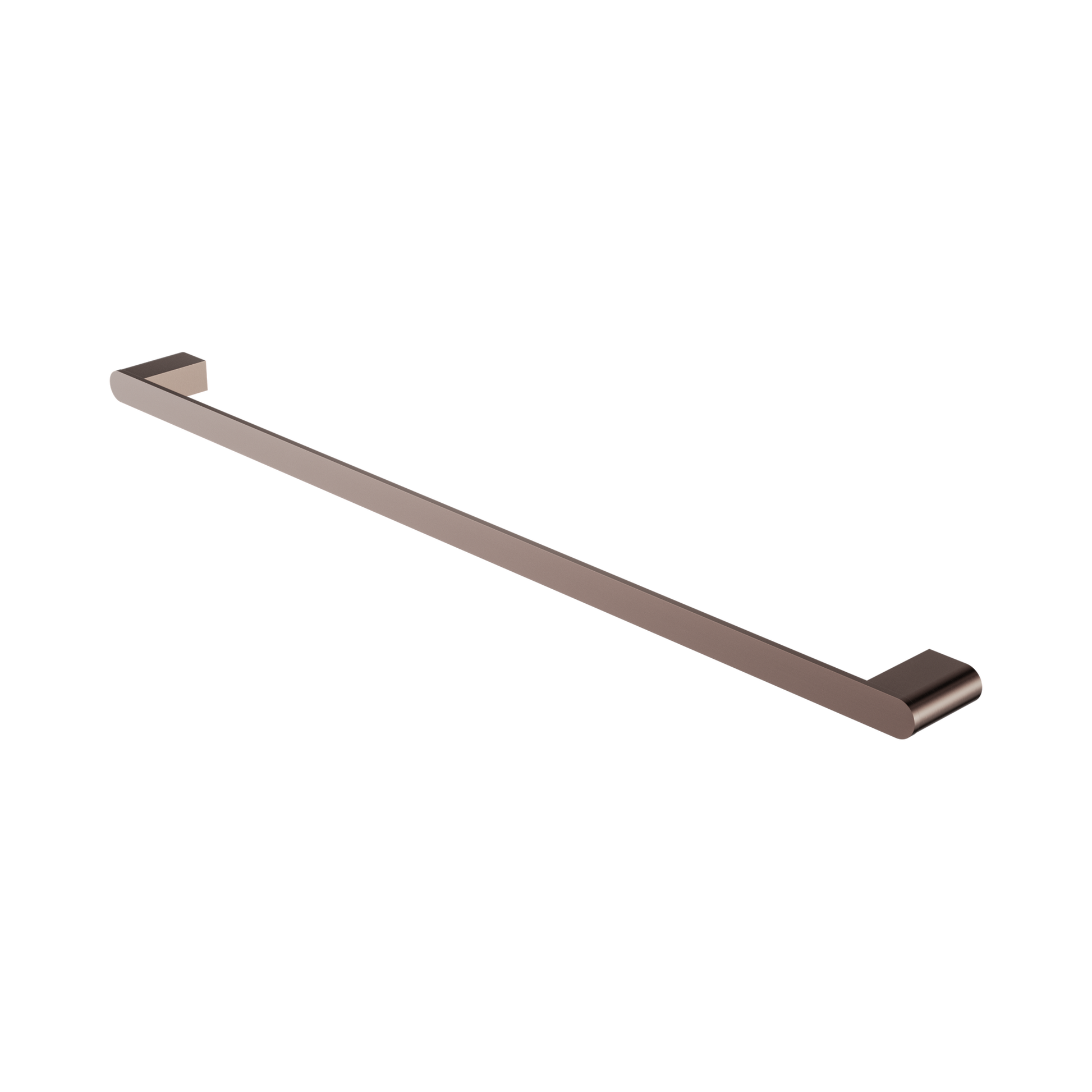 Nero Bianca Single Towel Rail 800mm, Brushed Bronze