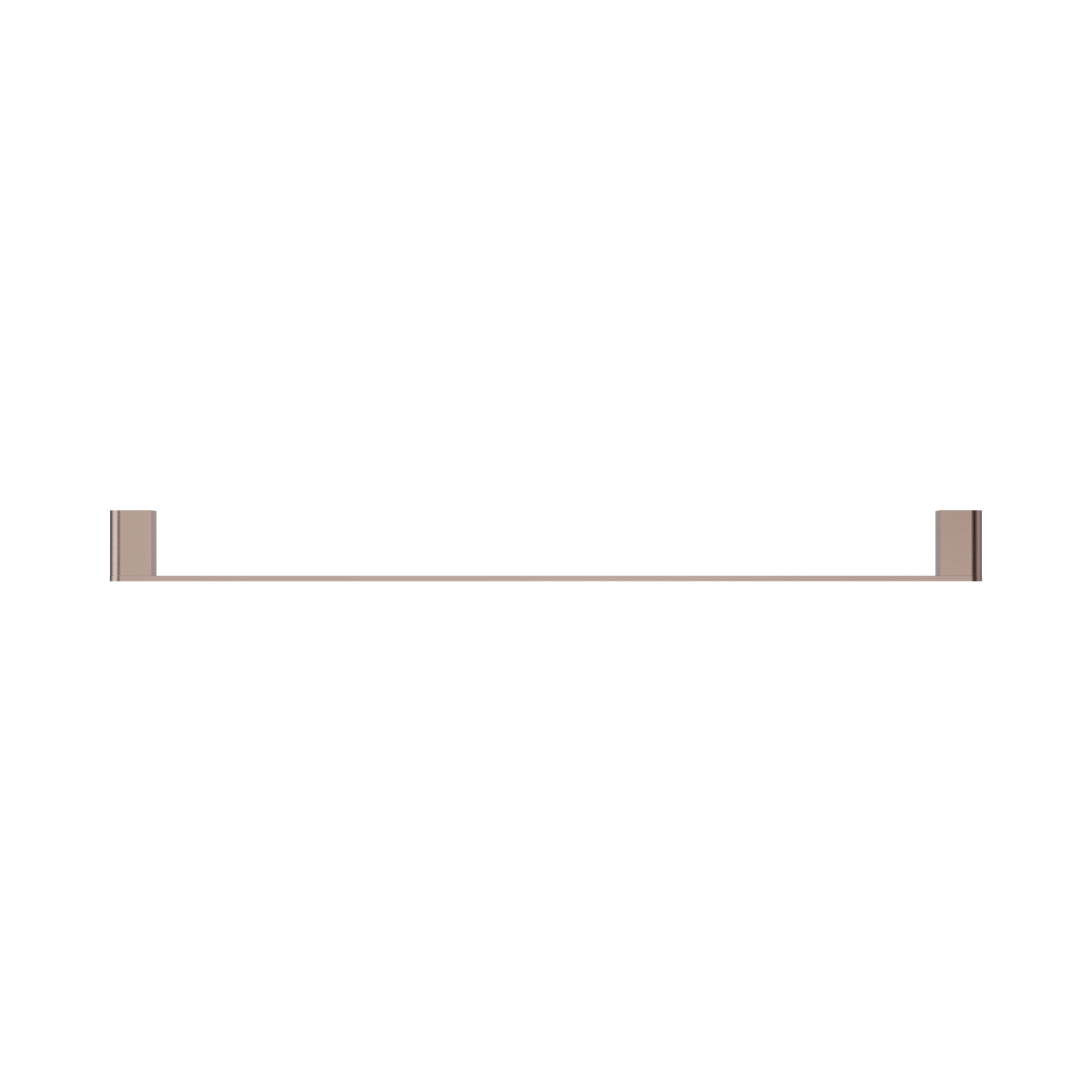 Nero Bianca Single Towel Rail 800mm, Brushed Bronze