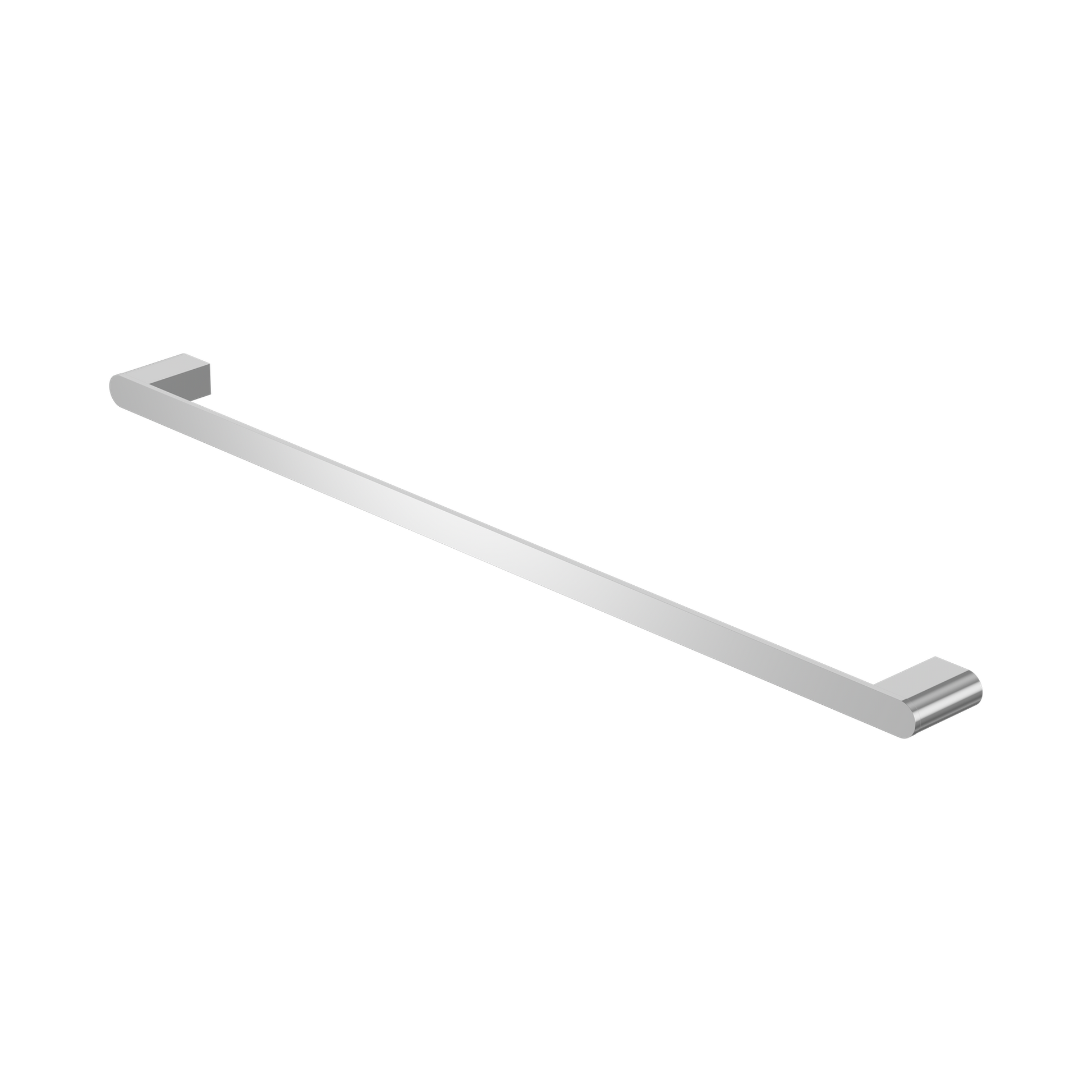 Nero Bianca Single Towel Rail 800mm, Chrome