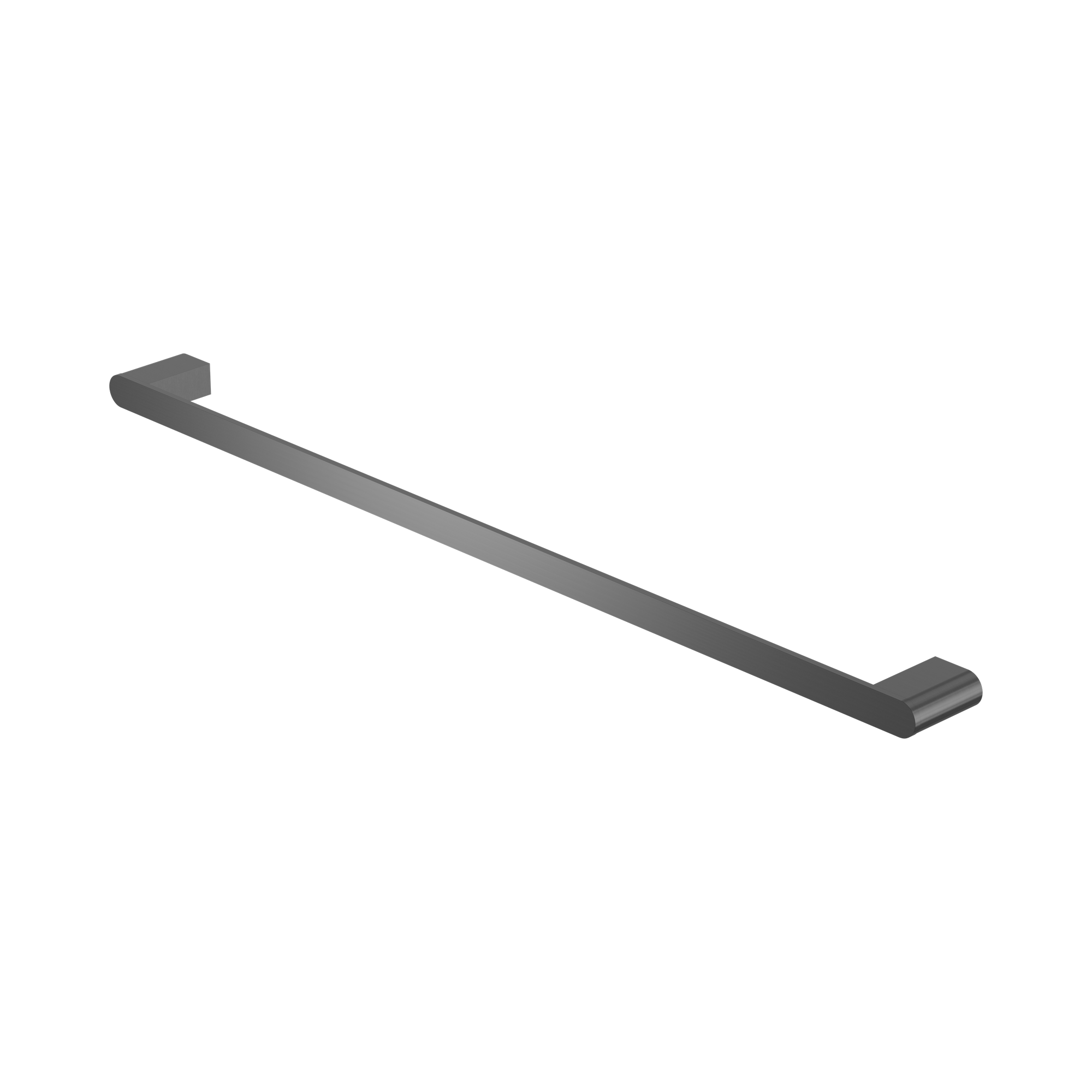 Nero Bianca Single Towel Rail 800mm, Gun Metal