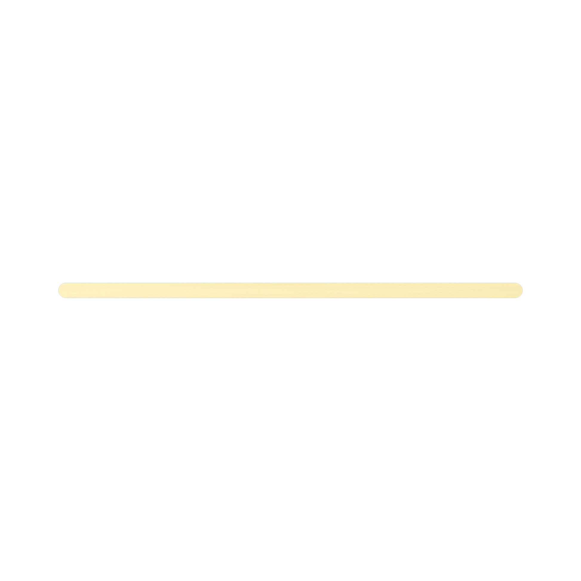 Nero Bianca Double Towel Rail 800mm, Brushed Gold