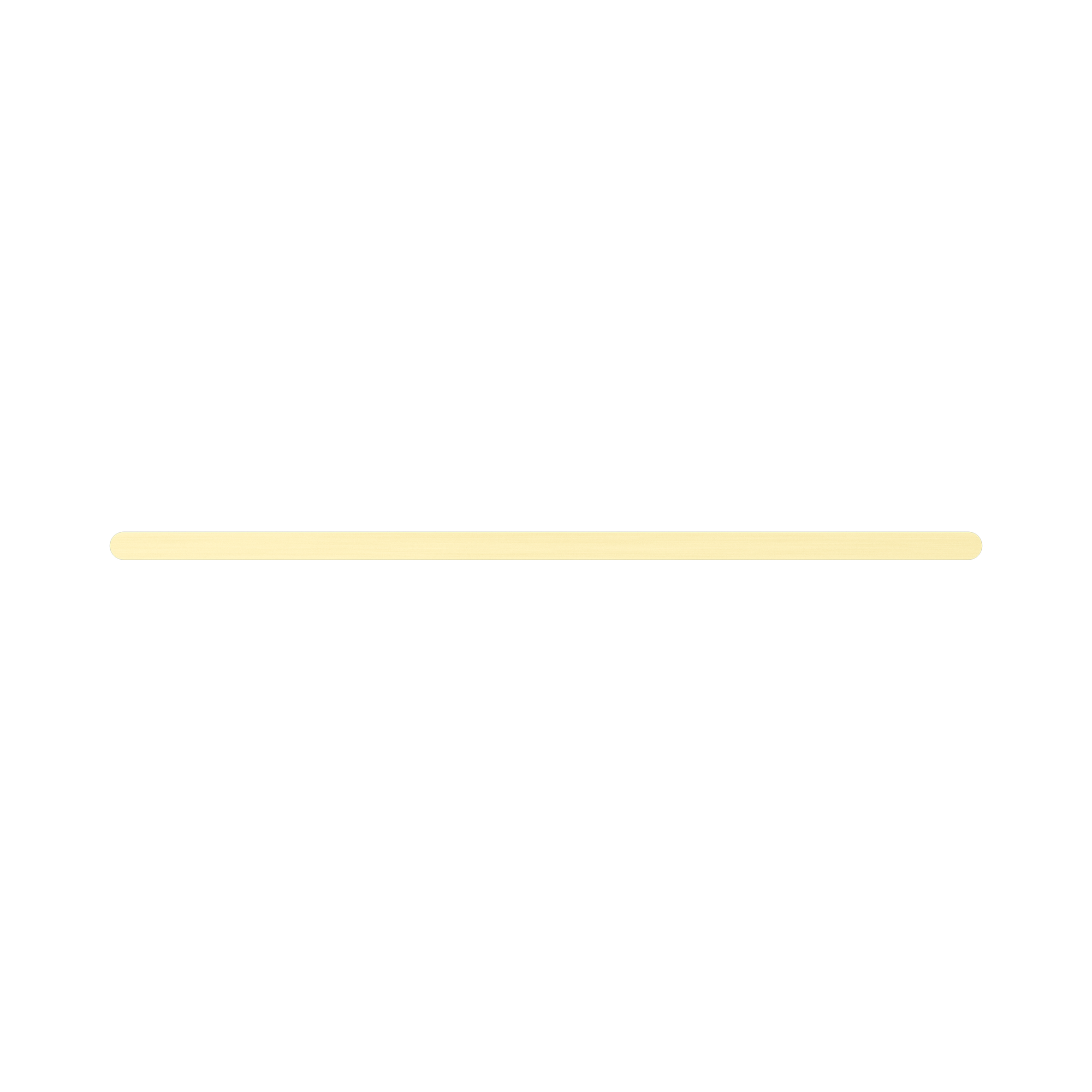 Nero Bianca Double Towel Rail 800mm, Brushed Gold