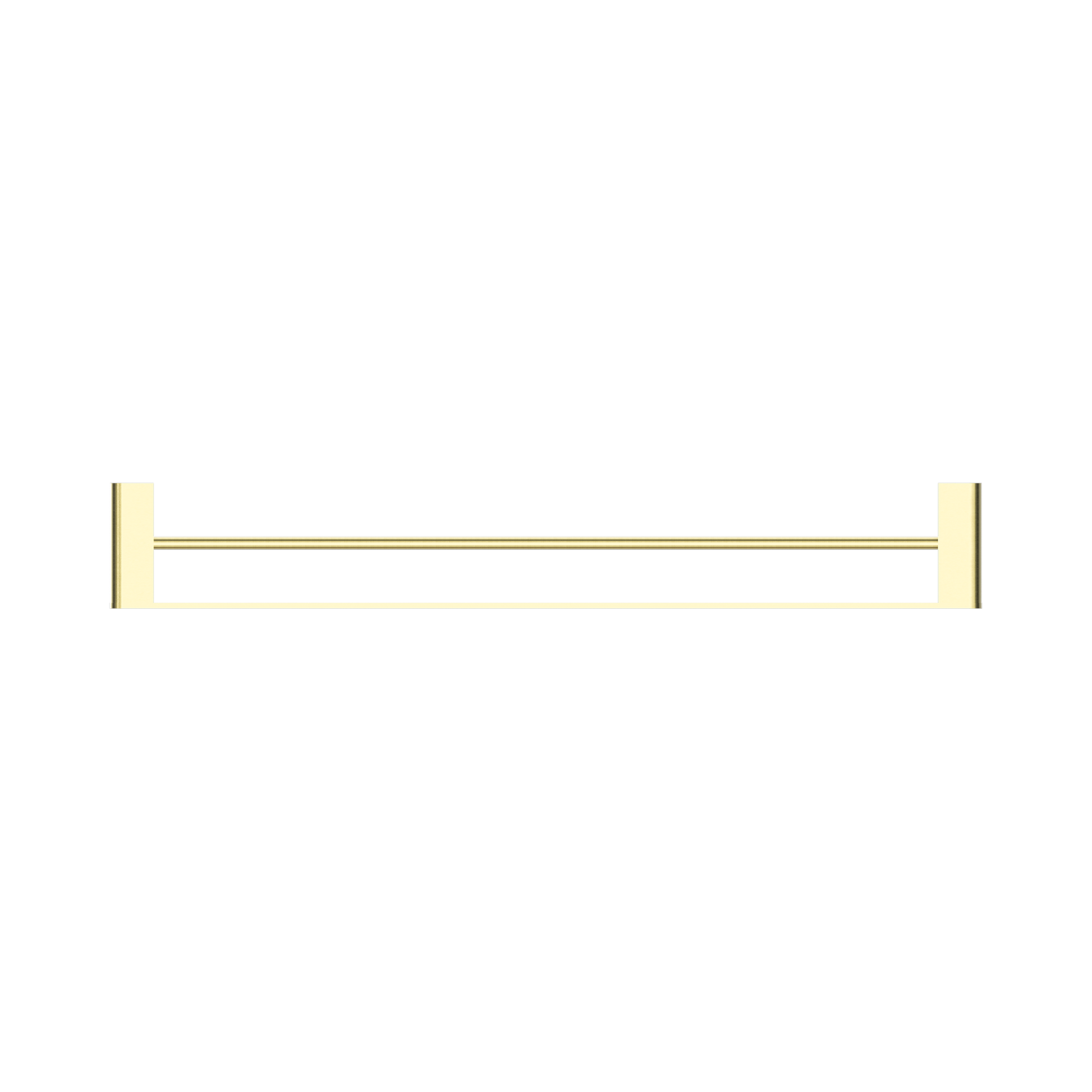 Nero Bianca Double Towel Rail 800mm, Brushed Gold