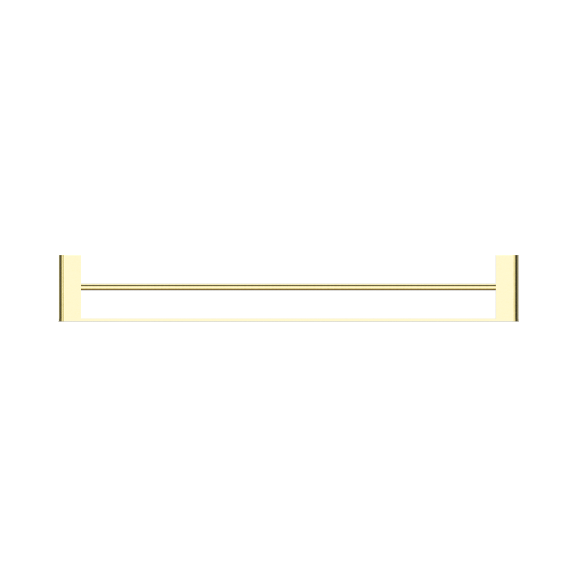 Nero Bianca Double Towel Rail 800mm, Brushed Gold