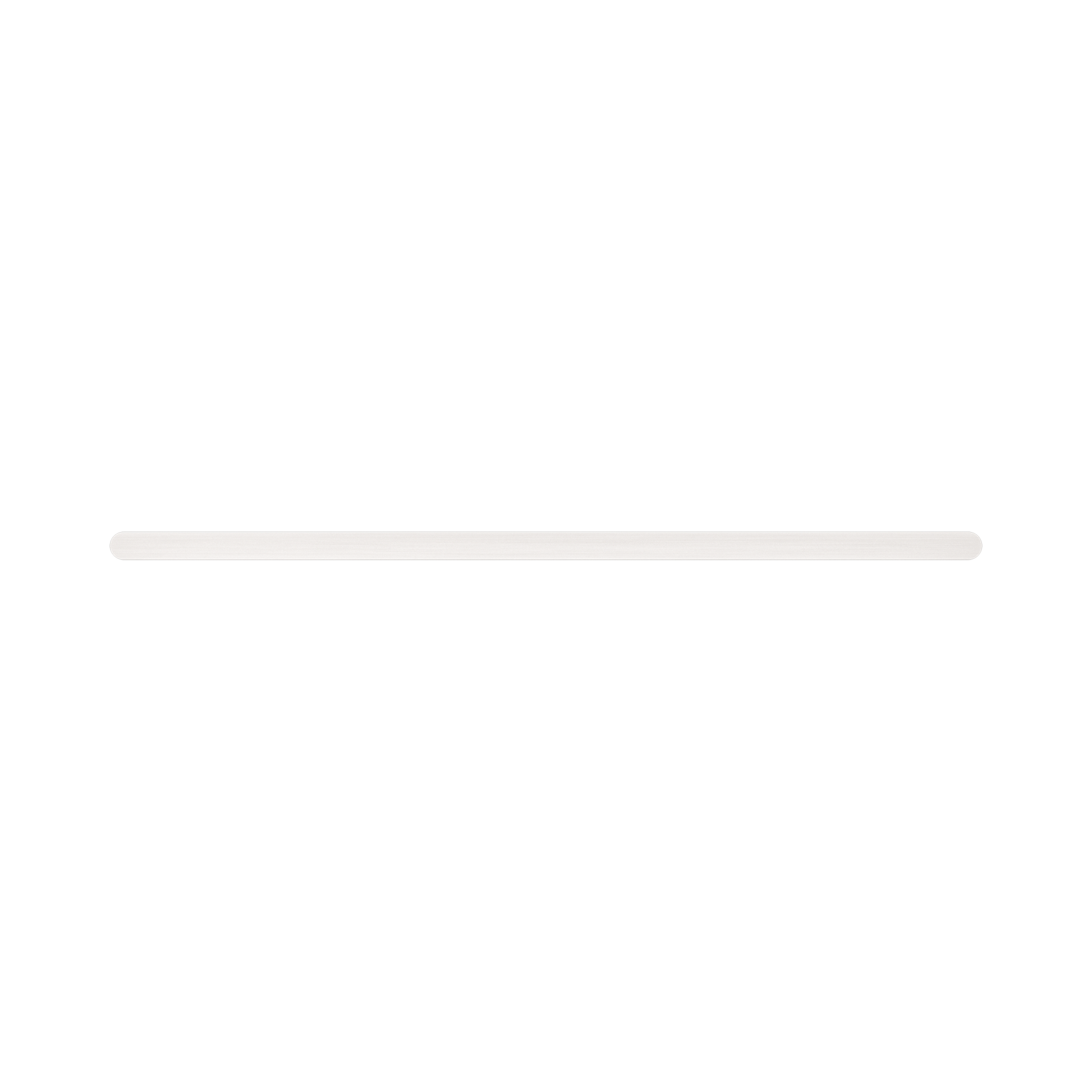Nero Bianca Double Towel Rail 800mm, Brushed Nickel