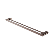 Nero Bianca Double Towel Rail 800mm, Brushed Bronze