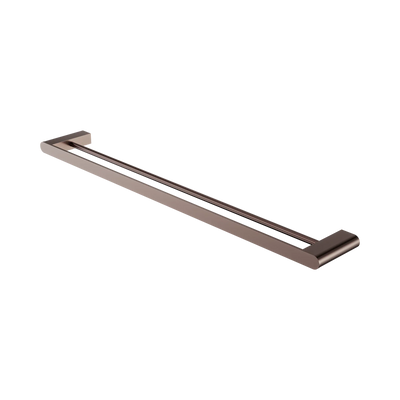 Nero Bianca Double Towel Rail 800mm, Brushed Bronze
