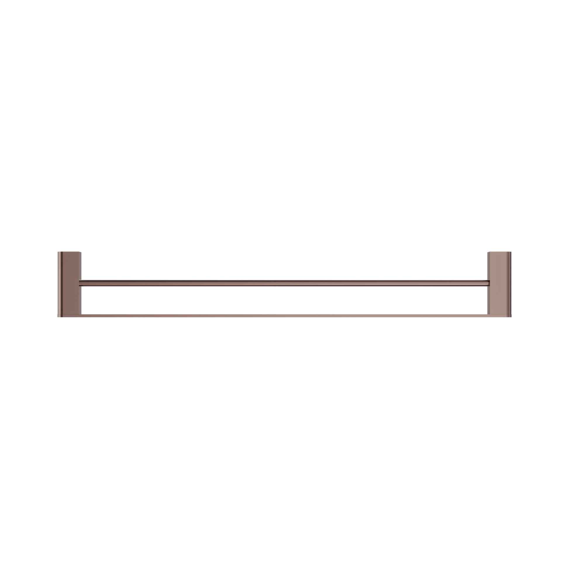 Nero Bianca Double Towel Rail 800mm, Brushed Bronze